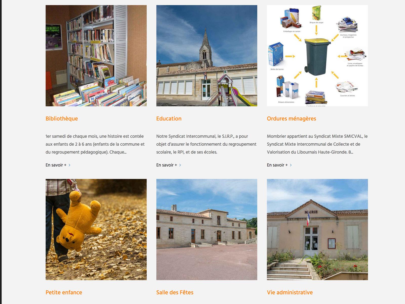 création site internet mairie MOMBRIER