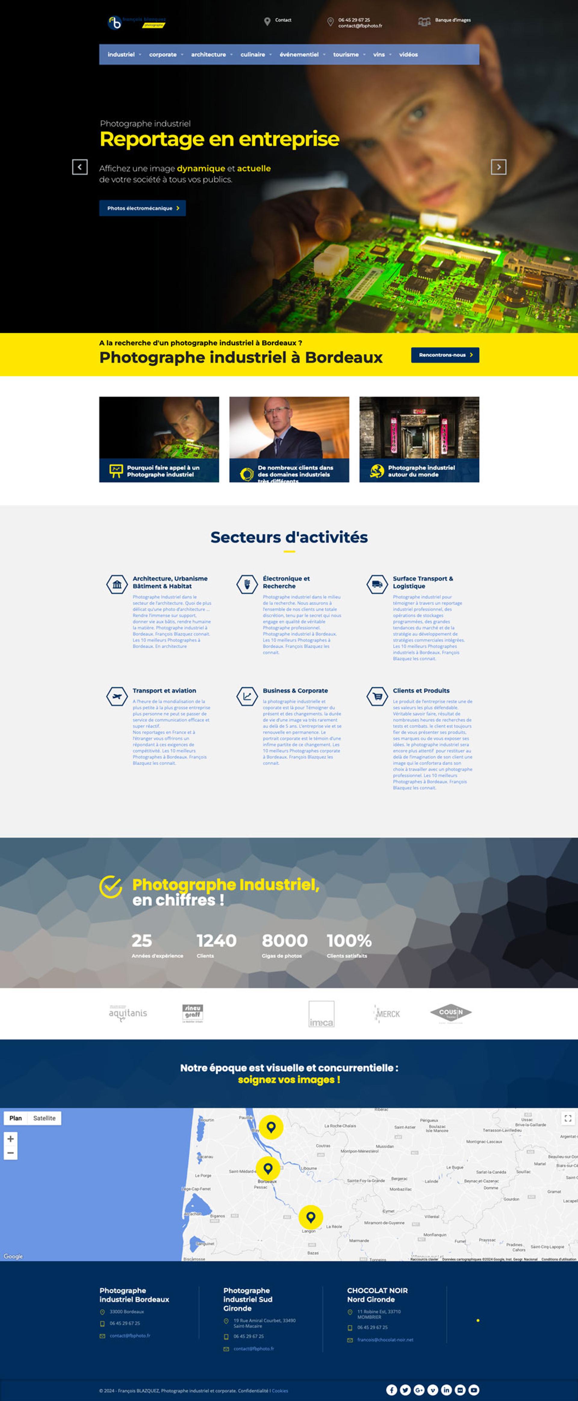site web photographe