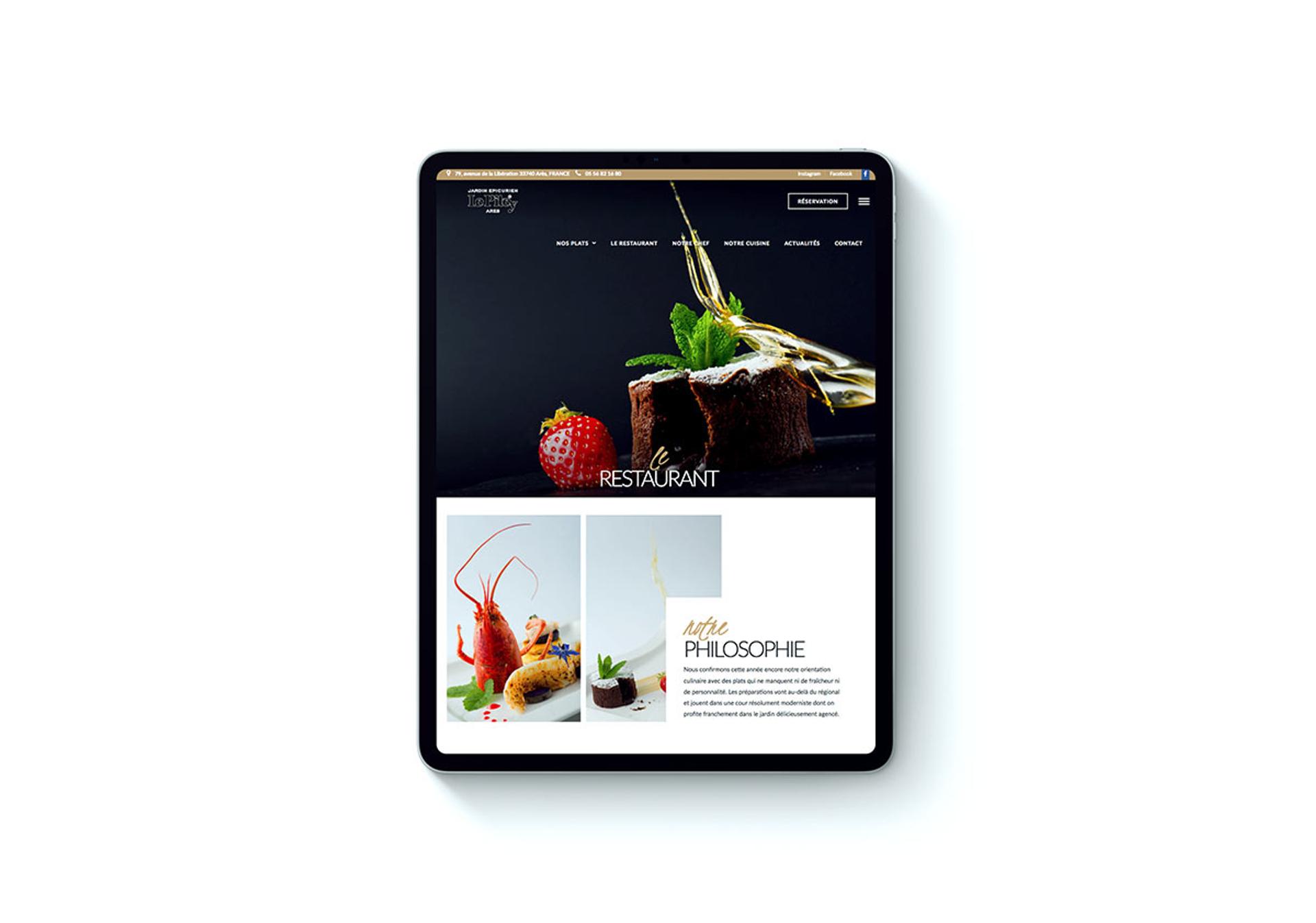 site web restaurant