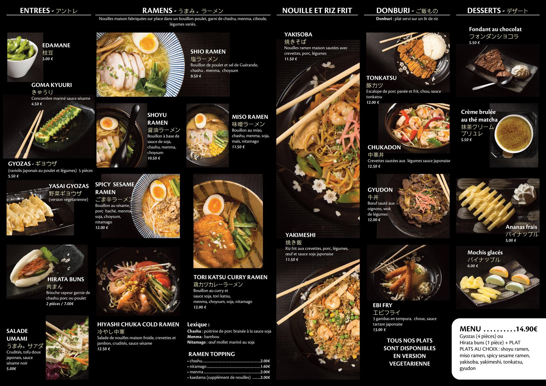carte resto