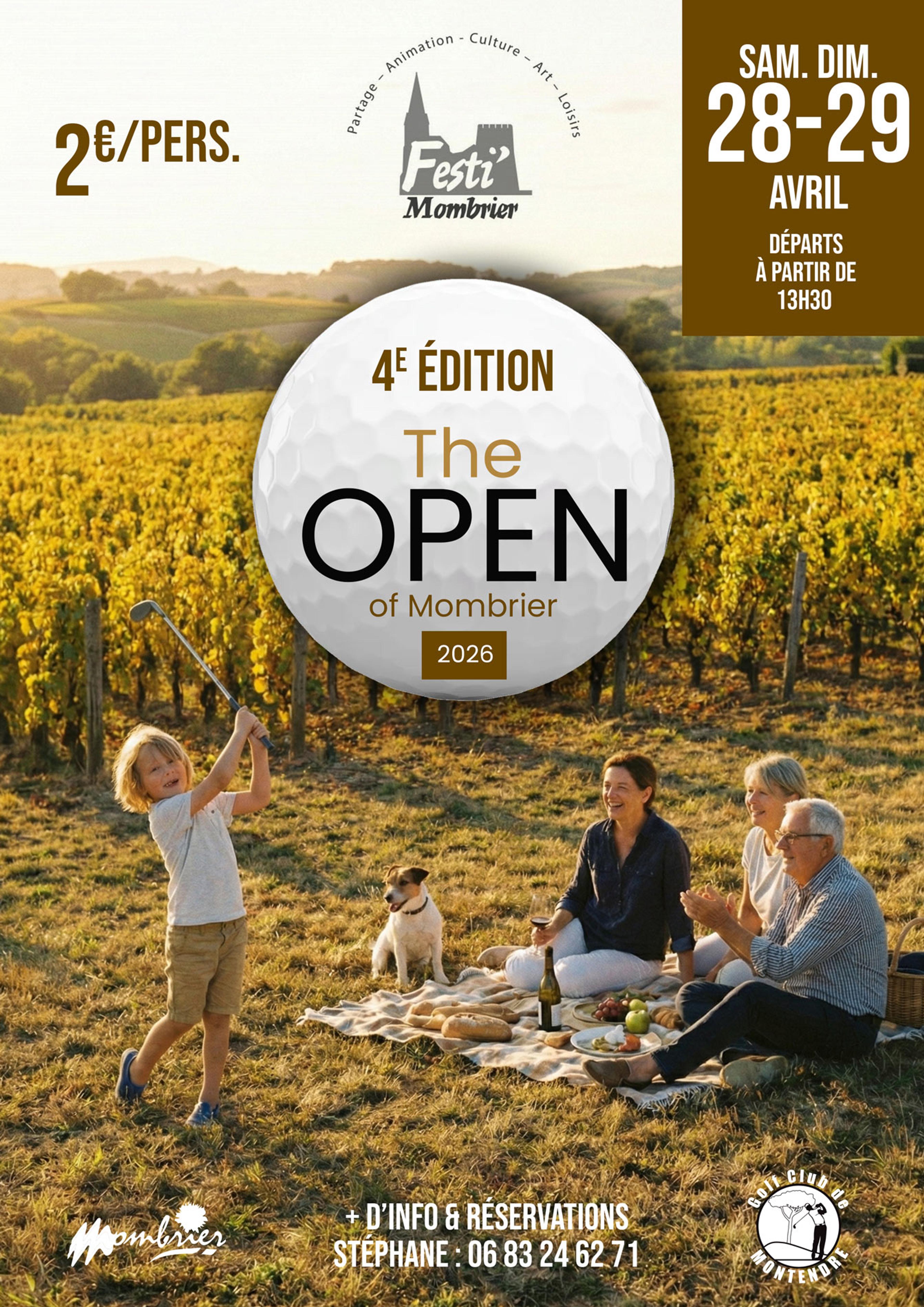 golf affiche : Zi OPEN ...of MOMBRIER... 2026