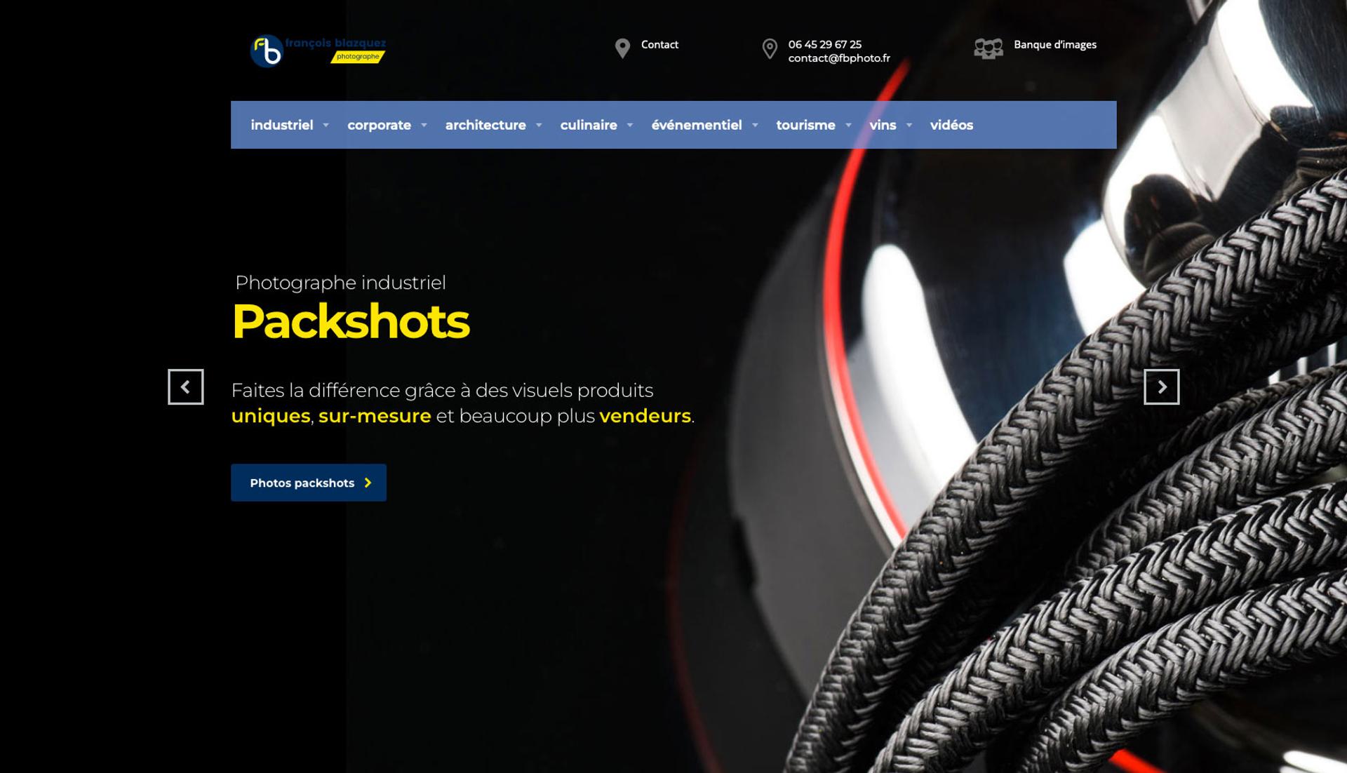 site web photographe