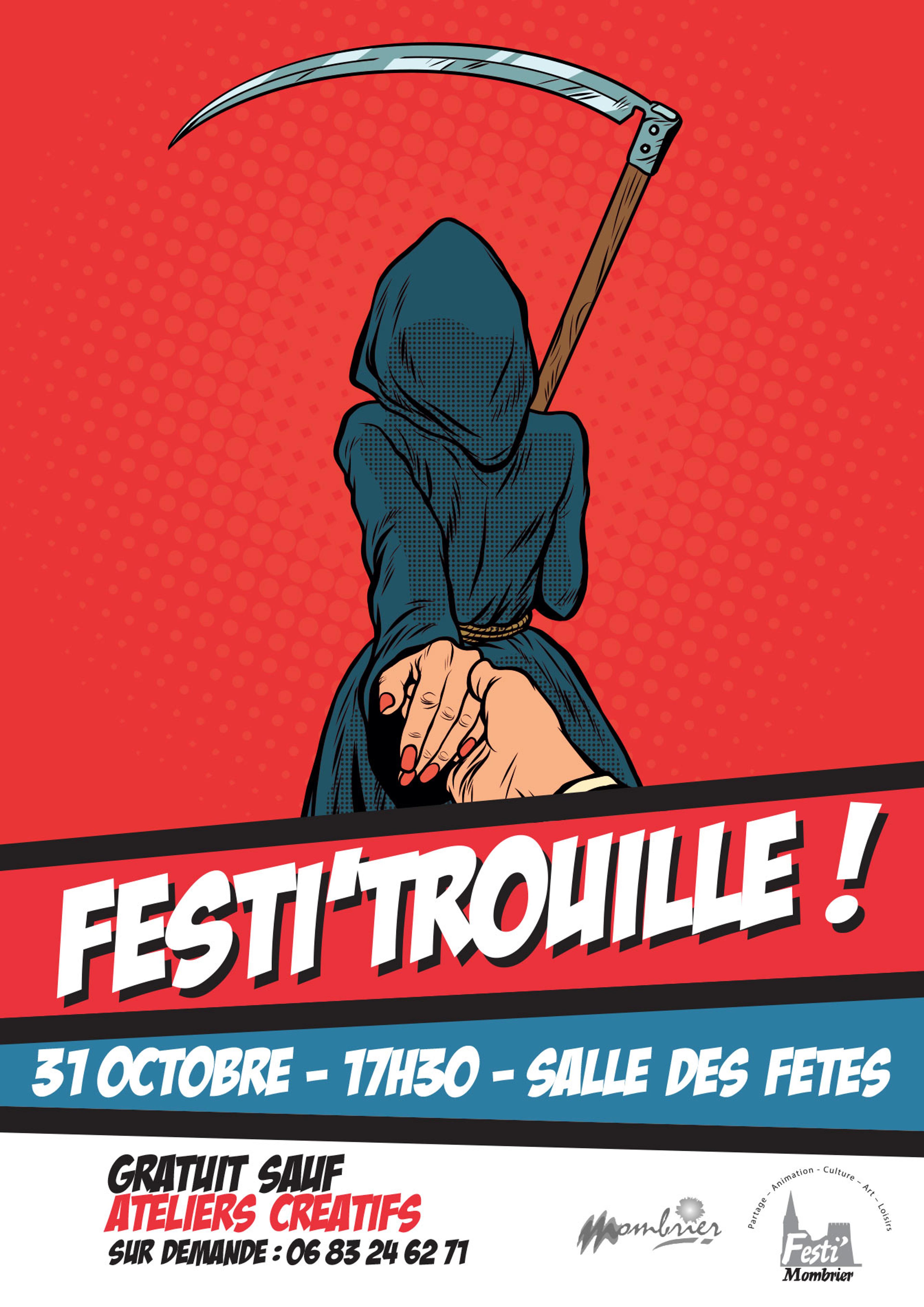 Affiche halloween : festi'trouille 2018