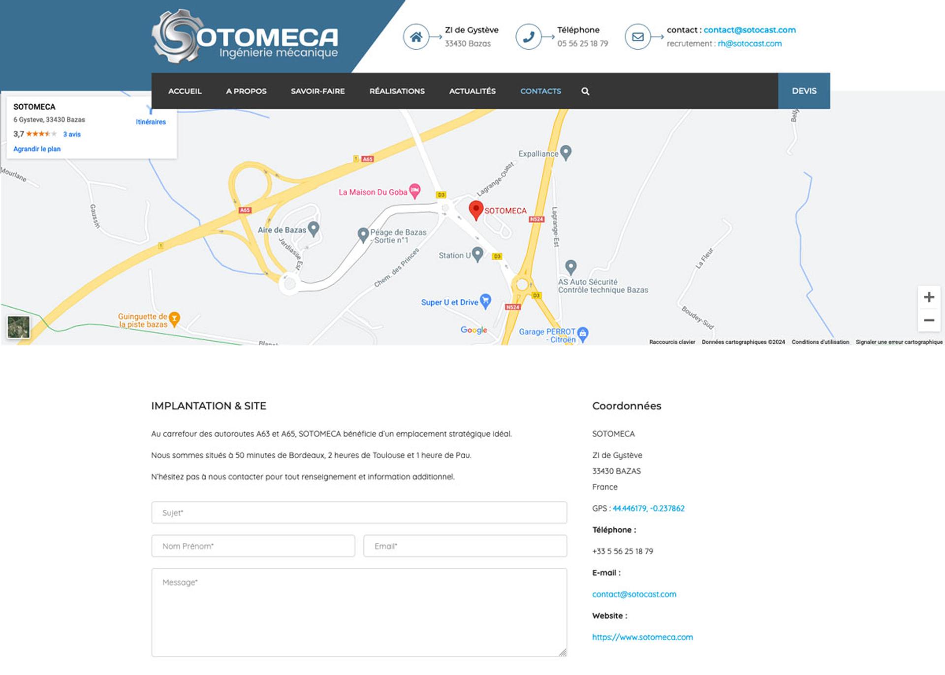 site web industrie