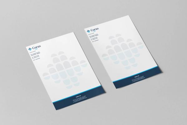 Papier en-tête laboratoire dentaire : CORUS Bordeaux