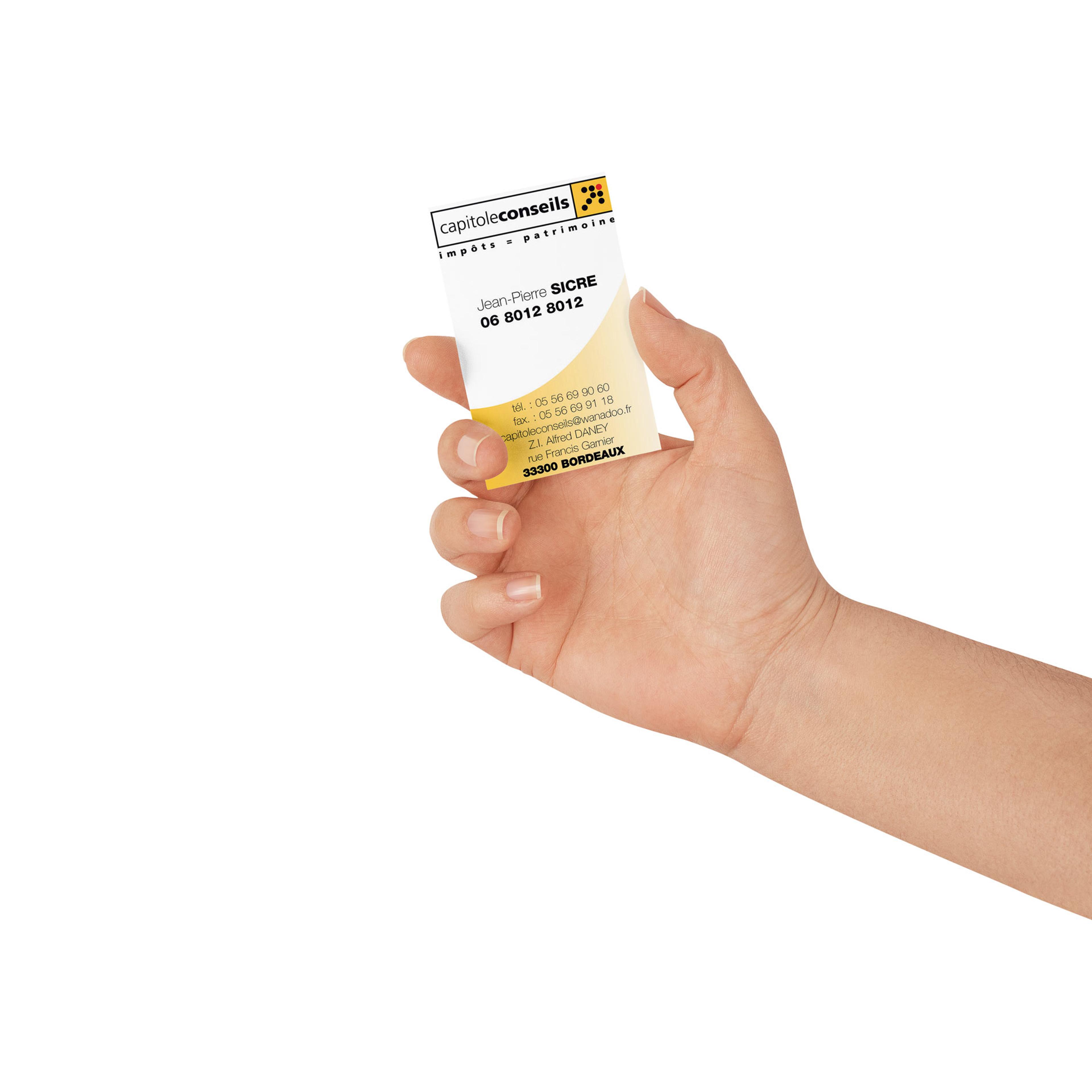 Carte de visite conseiller financier : Capitole Conseils