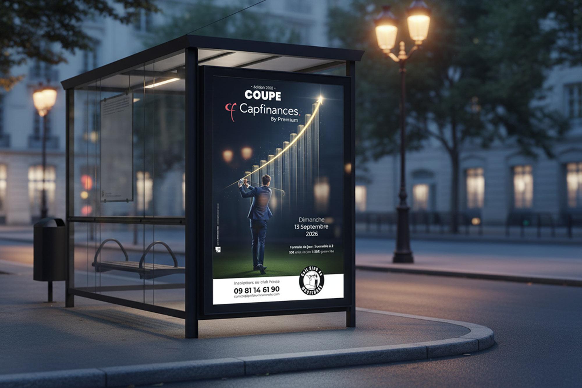 Affiche Coupe Capfinances — tournoi de golf de Montendre