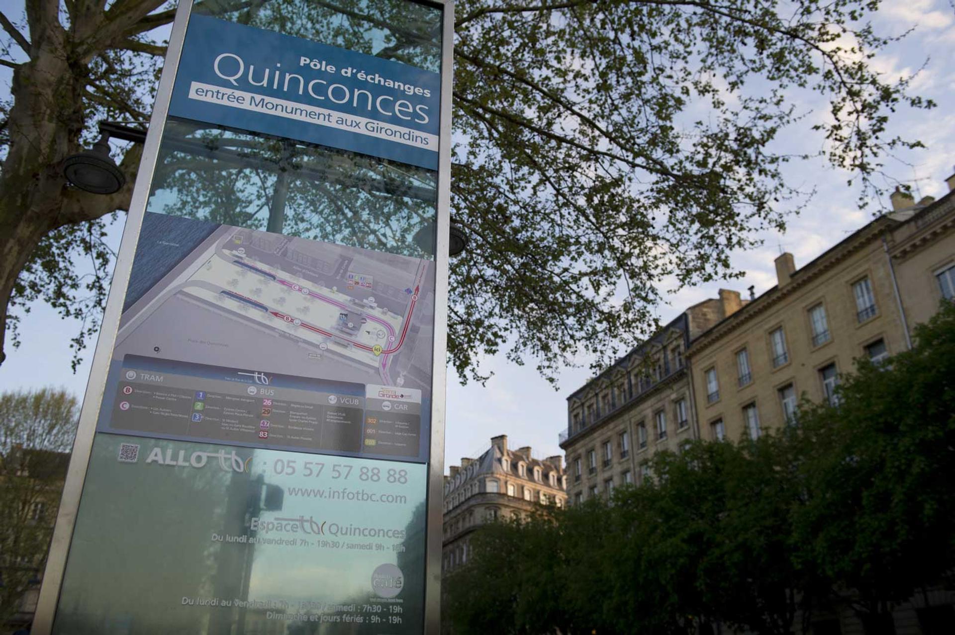 signalétique Bordeaux Quinconces