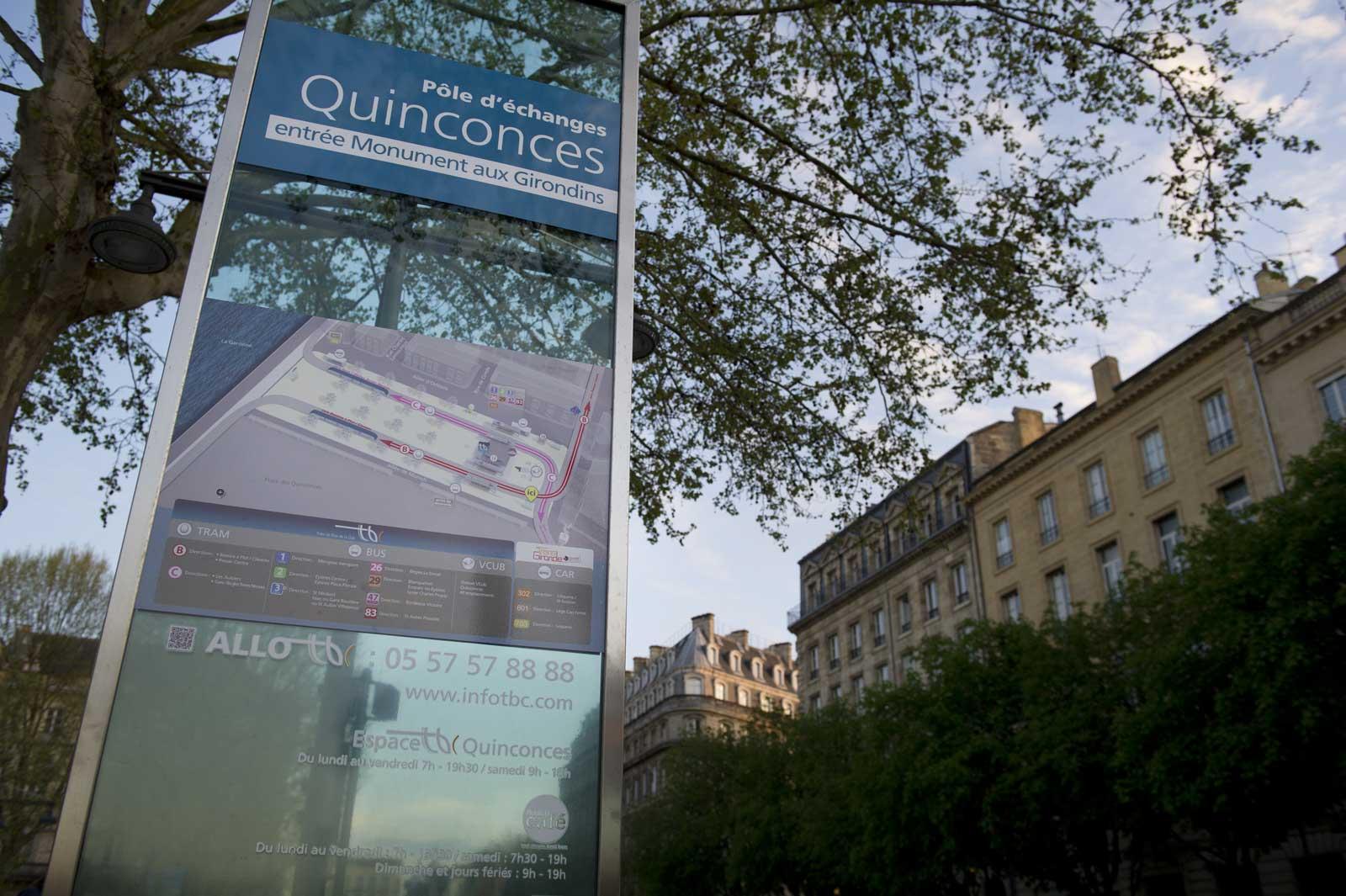 signalétique Bordeaux Quinconces