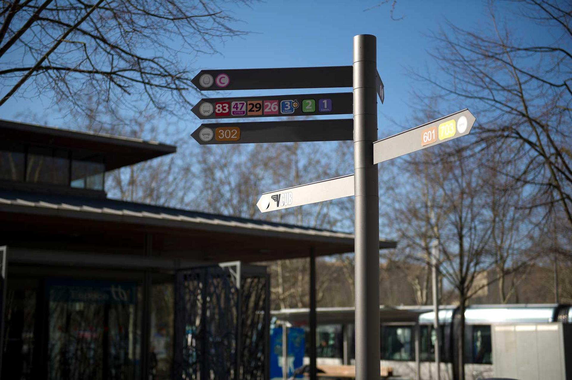 signalétique Bordeaux Quinconces