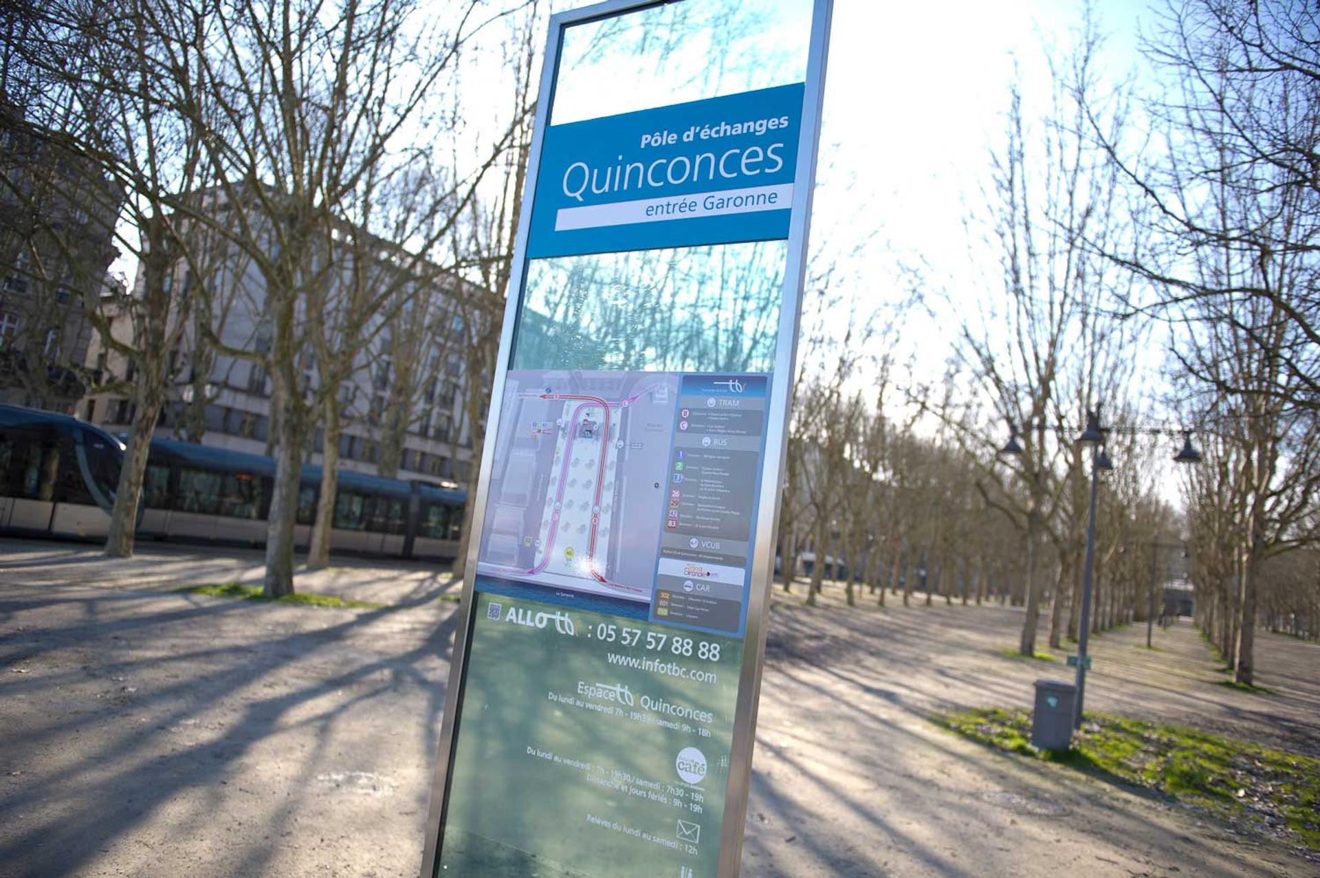signalétique Bordeaux Quinconces
