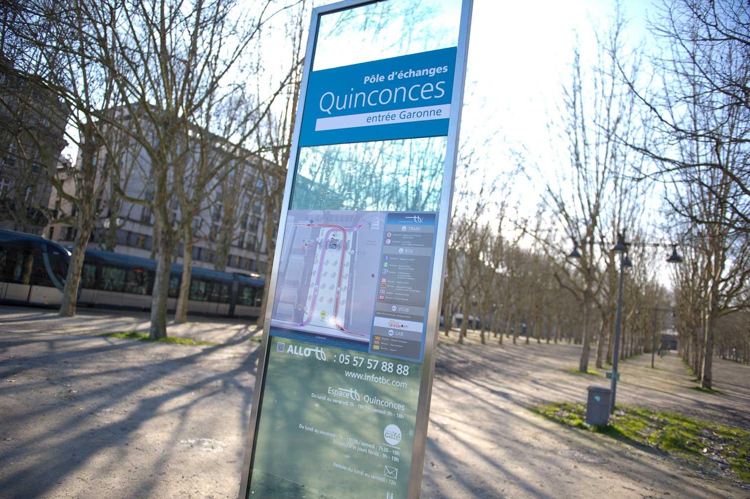 signalétique Bordeaux Quinconces