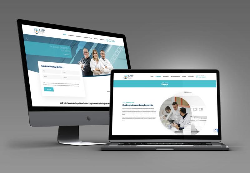 Nouveau site web LMP : Laboratoire Mondial Prothèse