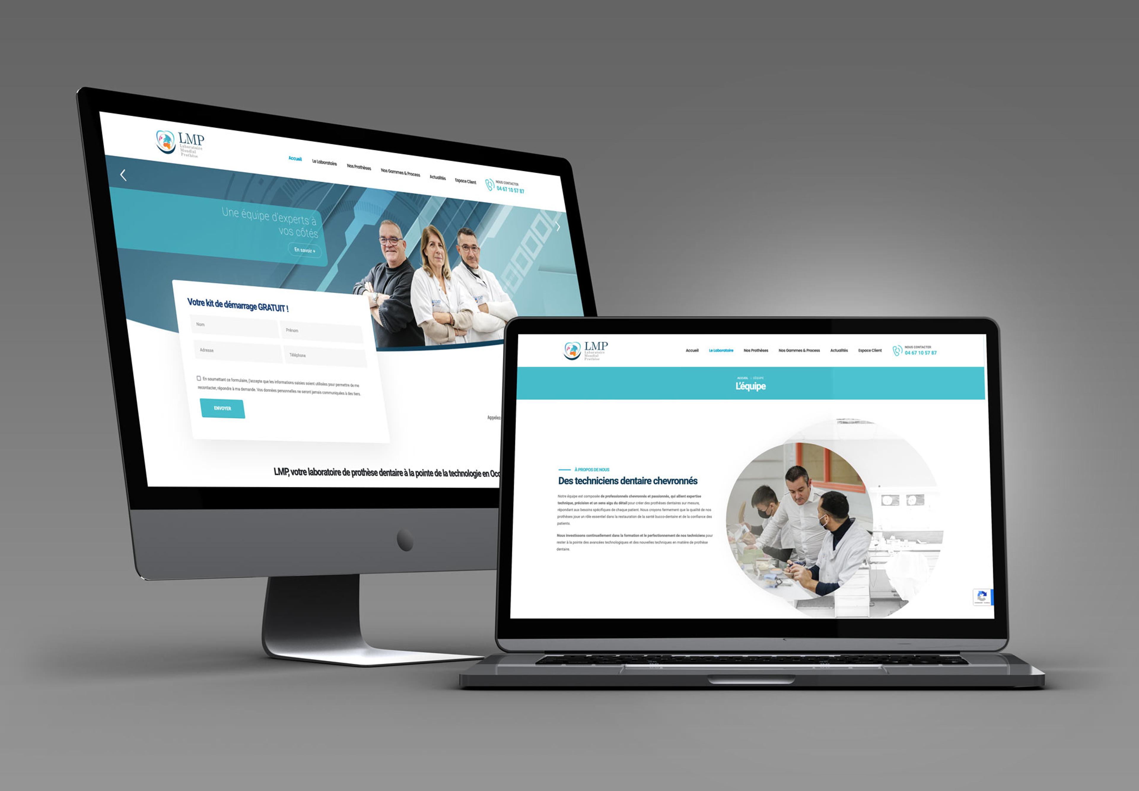 Nouveau site web LMP : Laboratoire Mondial Prothèse