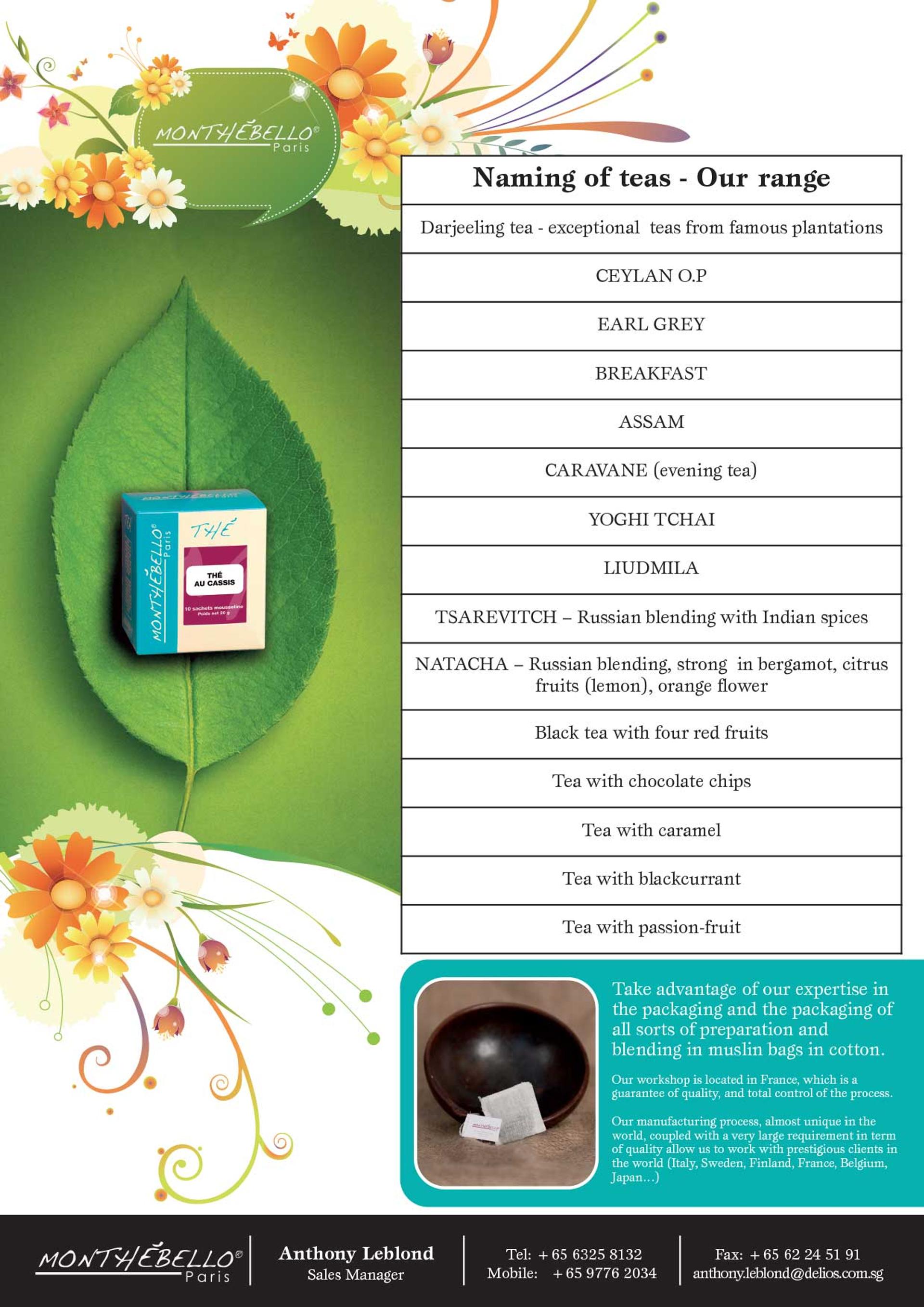 flyer thé