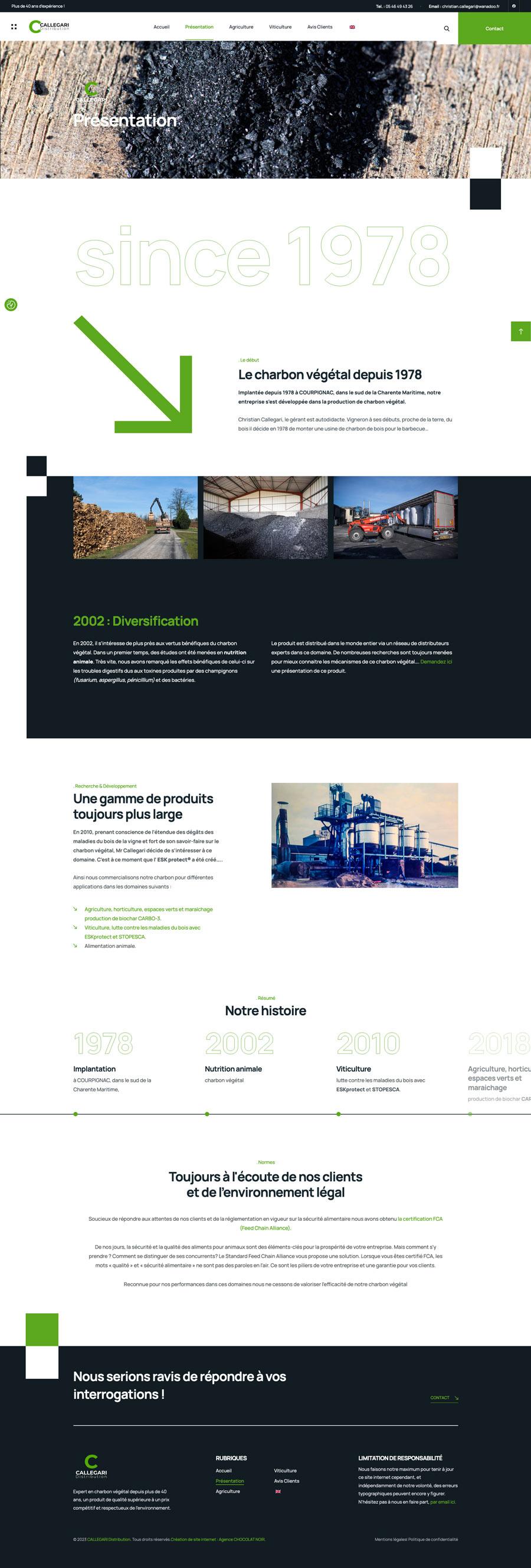 création site internet charbon