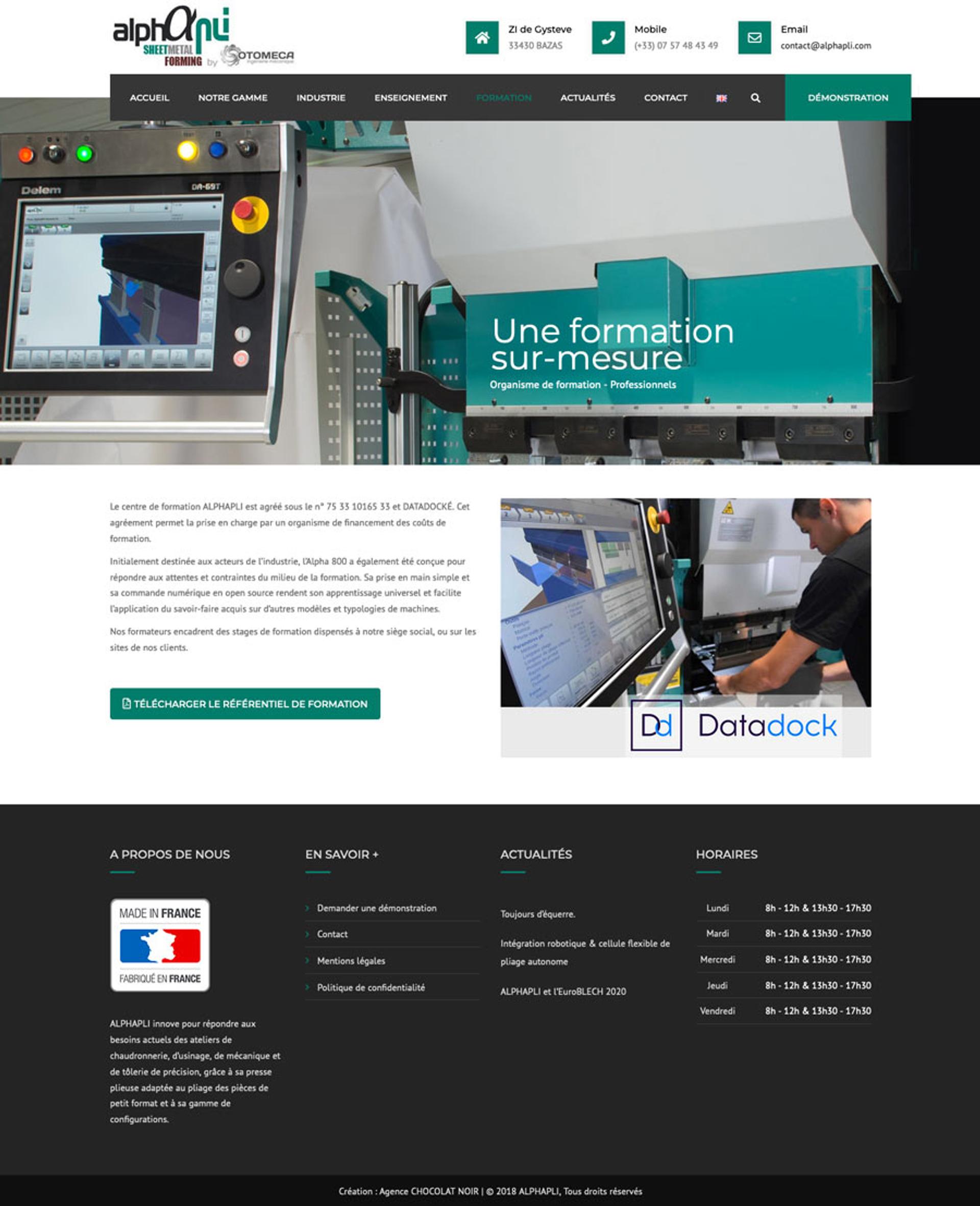 site web industrie
