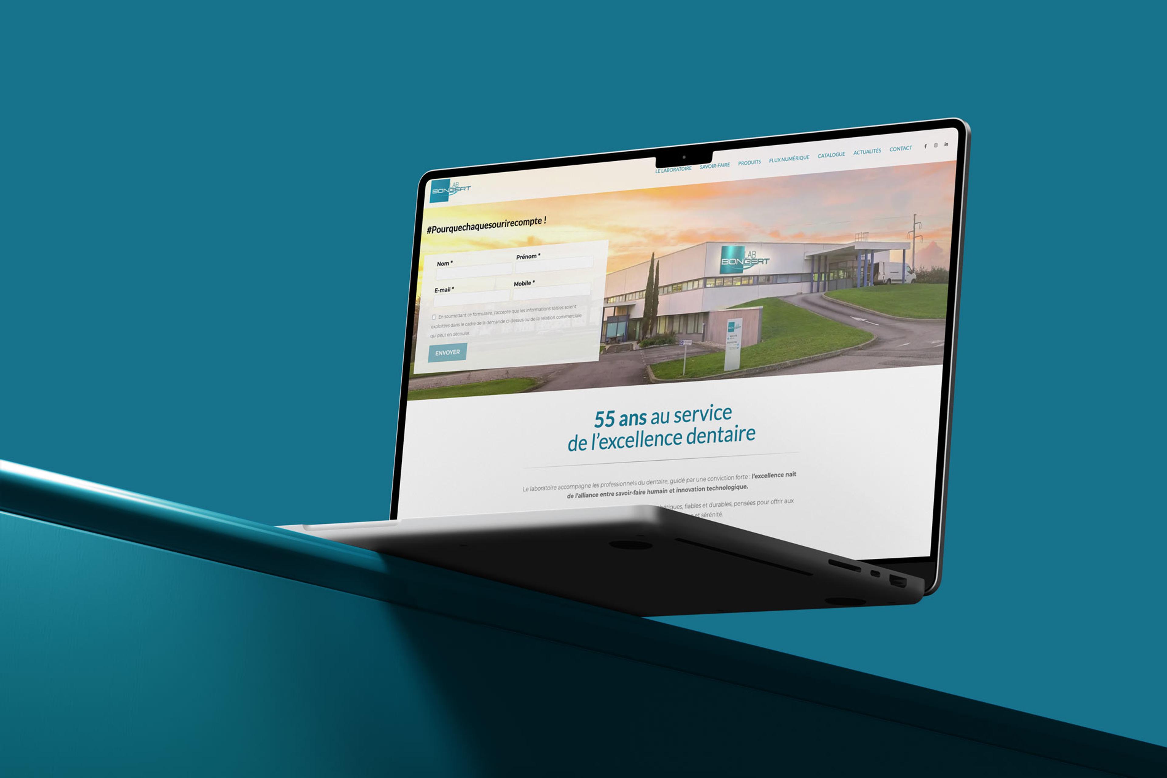 Laboratoire BONGERT — Création du site internet
