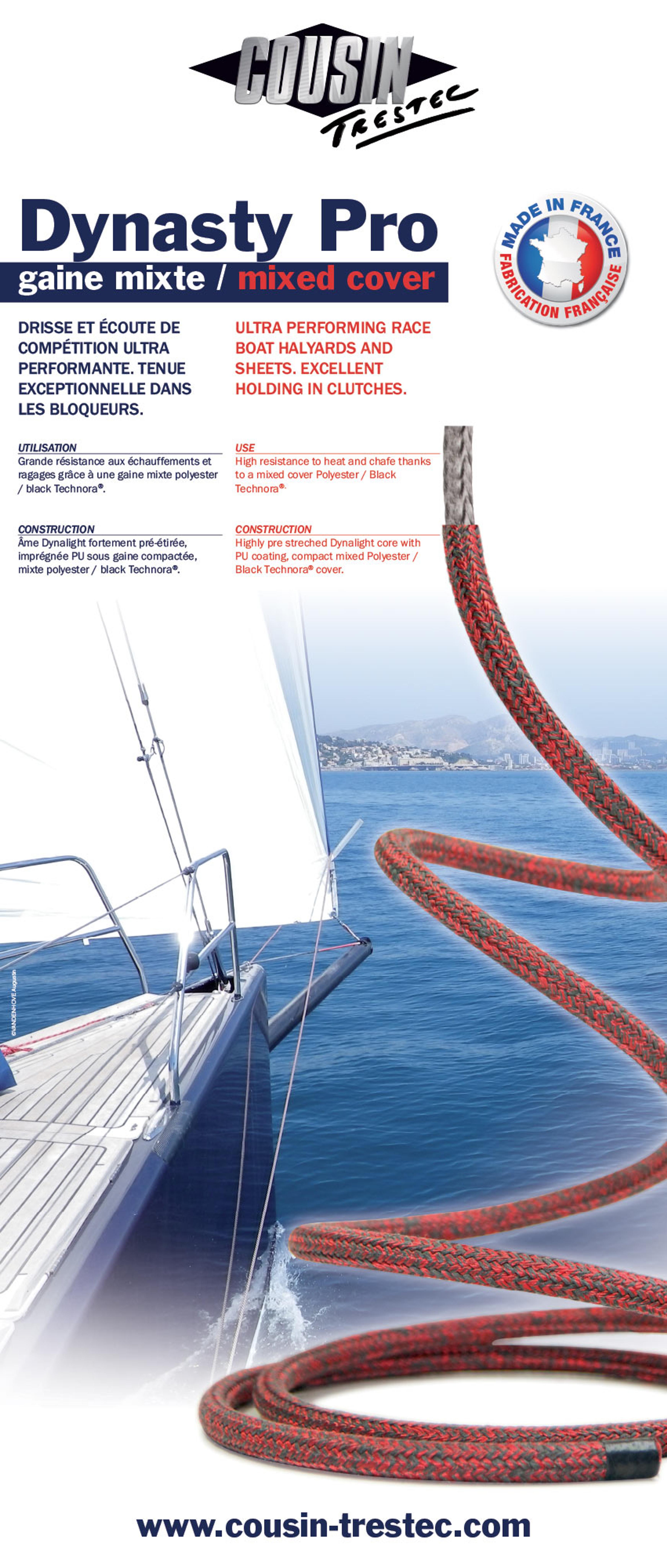 Affiche yachting : cordage compétition