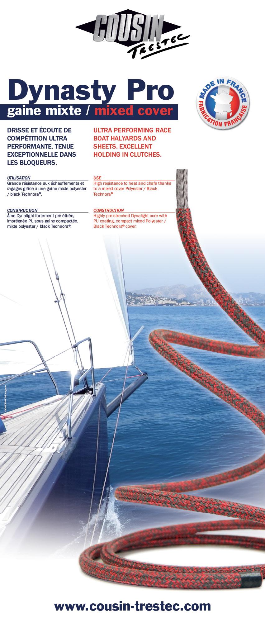Affiche yachting : cordage compétition