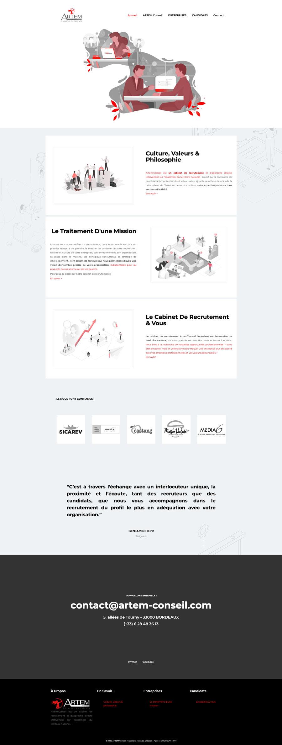site ARTEM conseil
