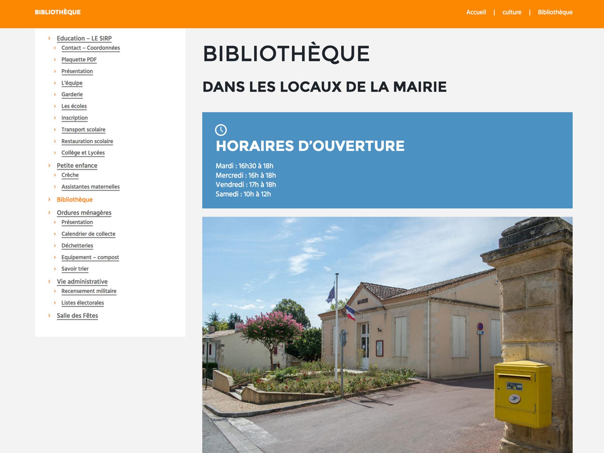 création site internet mairie MOMBRIER