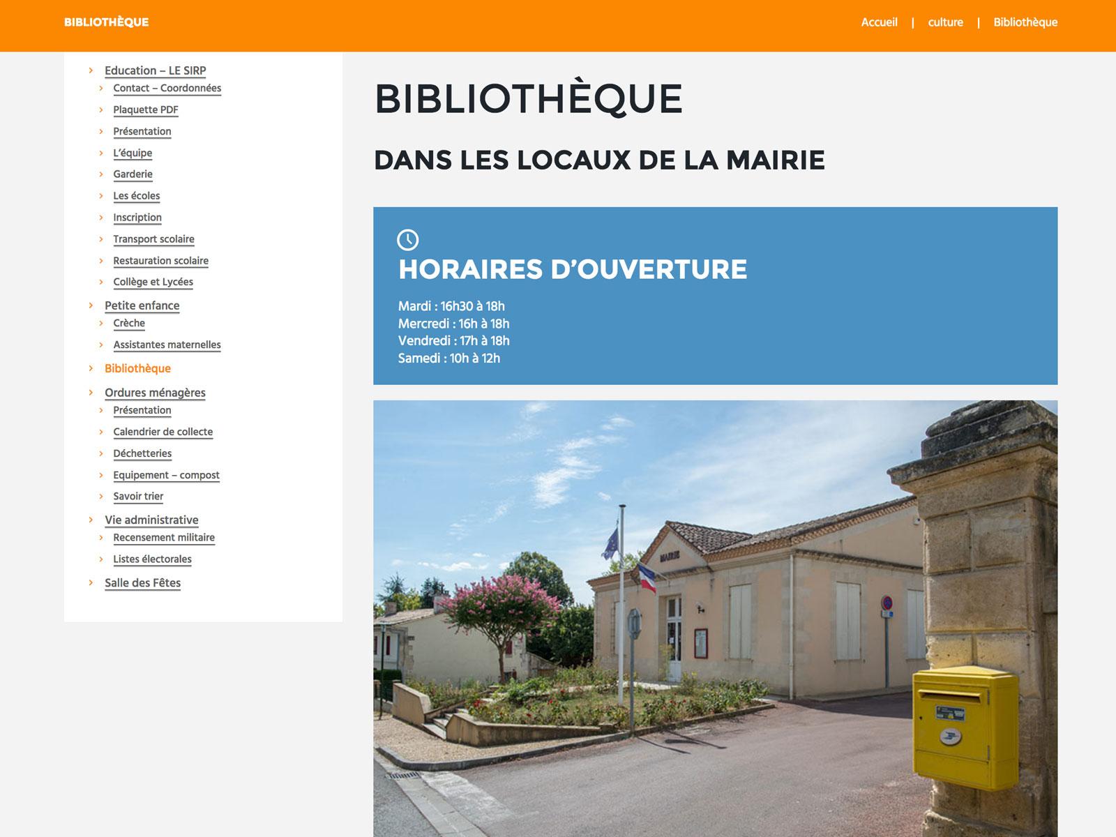 création site internet mairie MOMBRIER