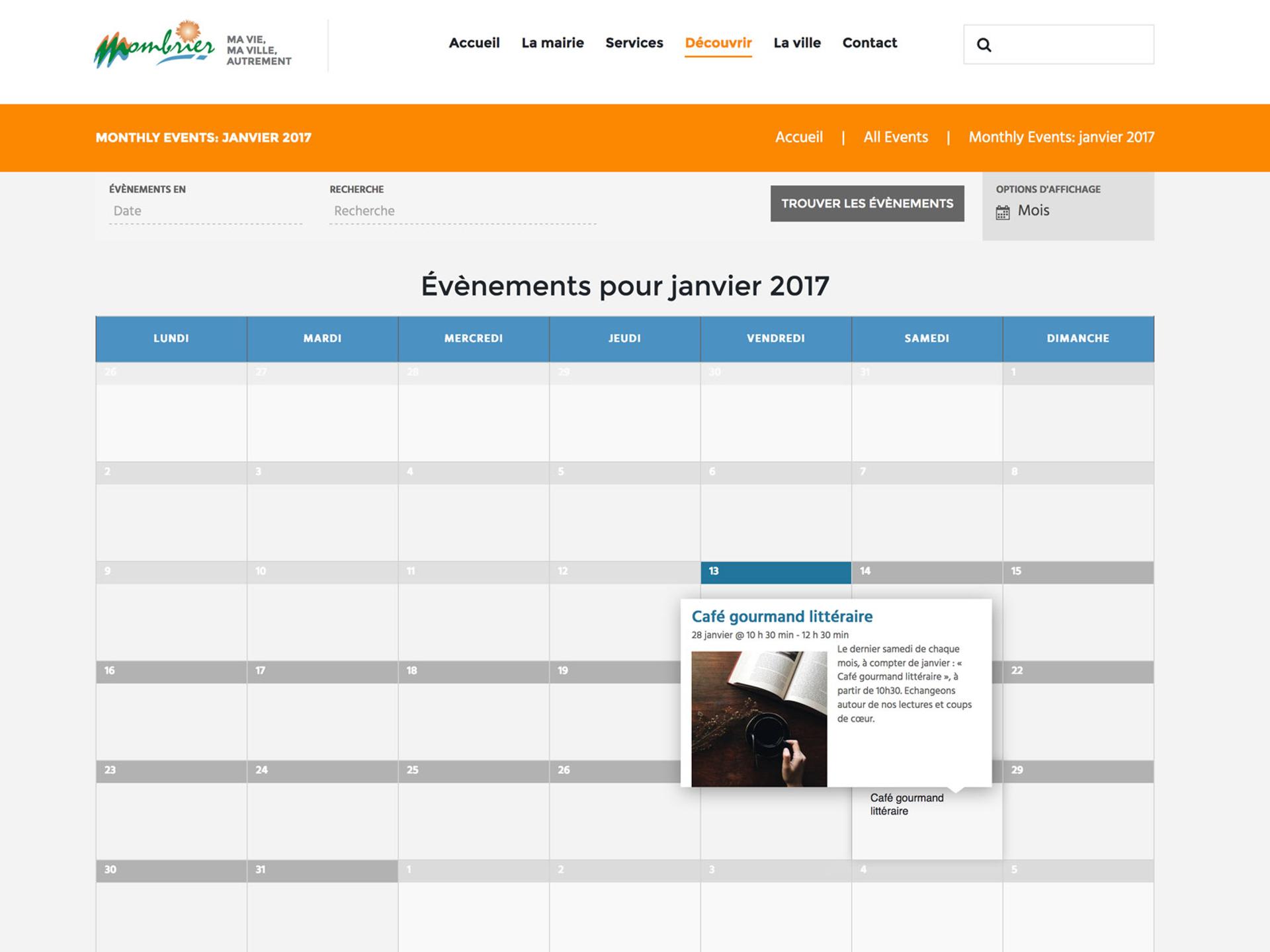 création site internet mairie MOMBRIER