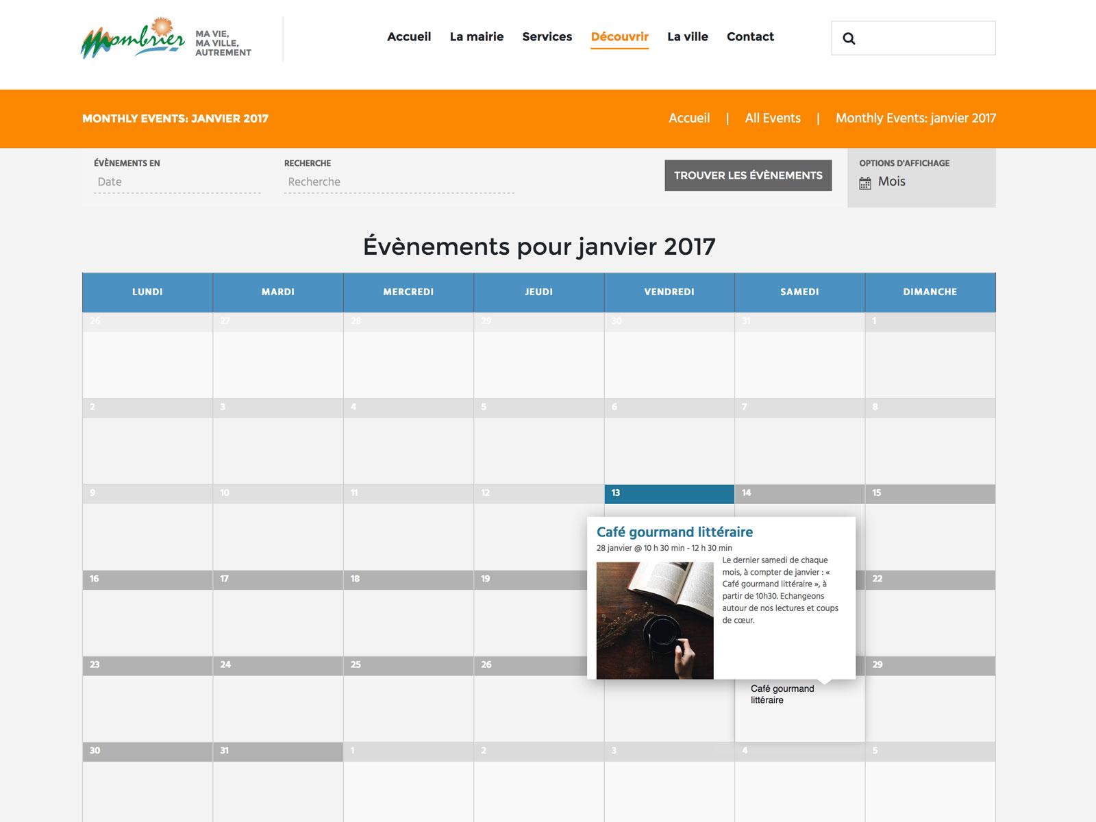 création site internet mairie MOMBRIER