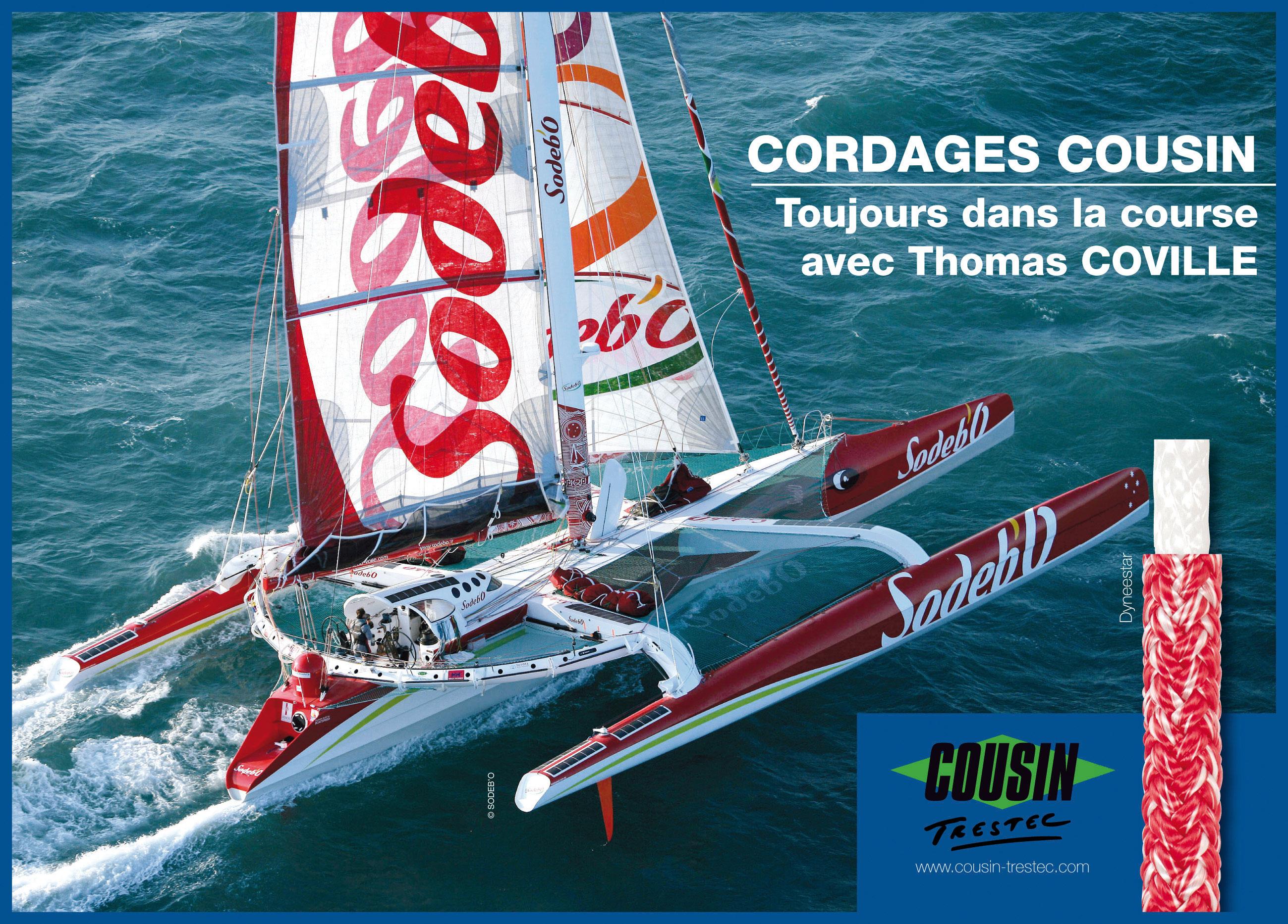 Publicité sponsoring : COUSIN Trestec et Thomas COVILLE