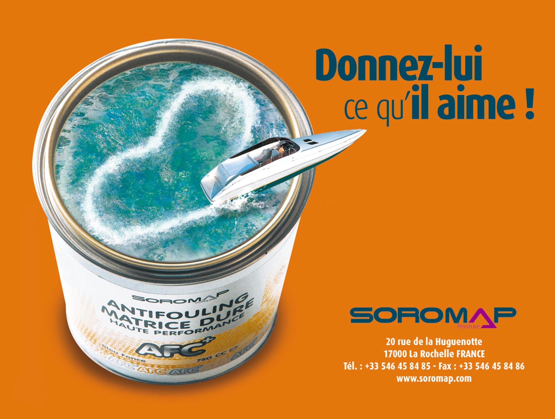 publicité peinture marine