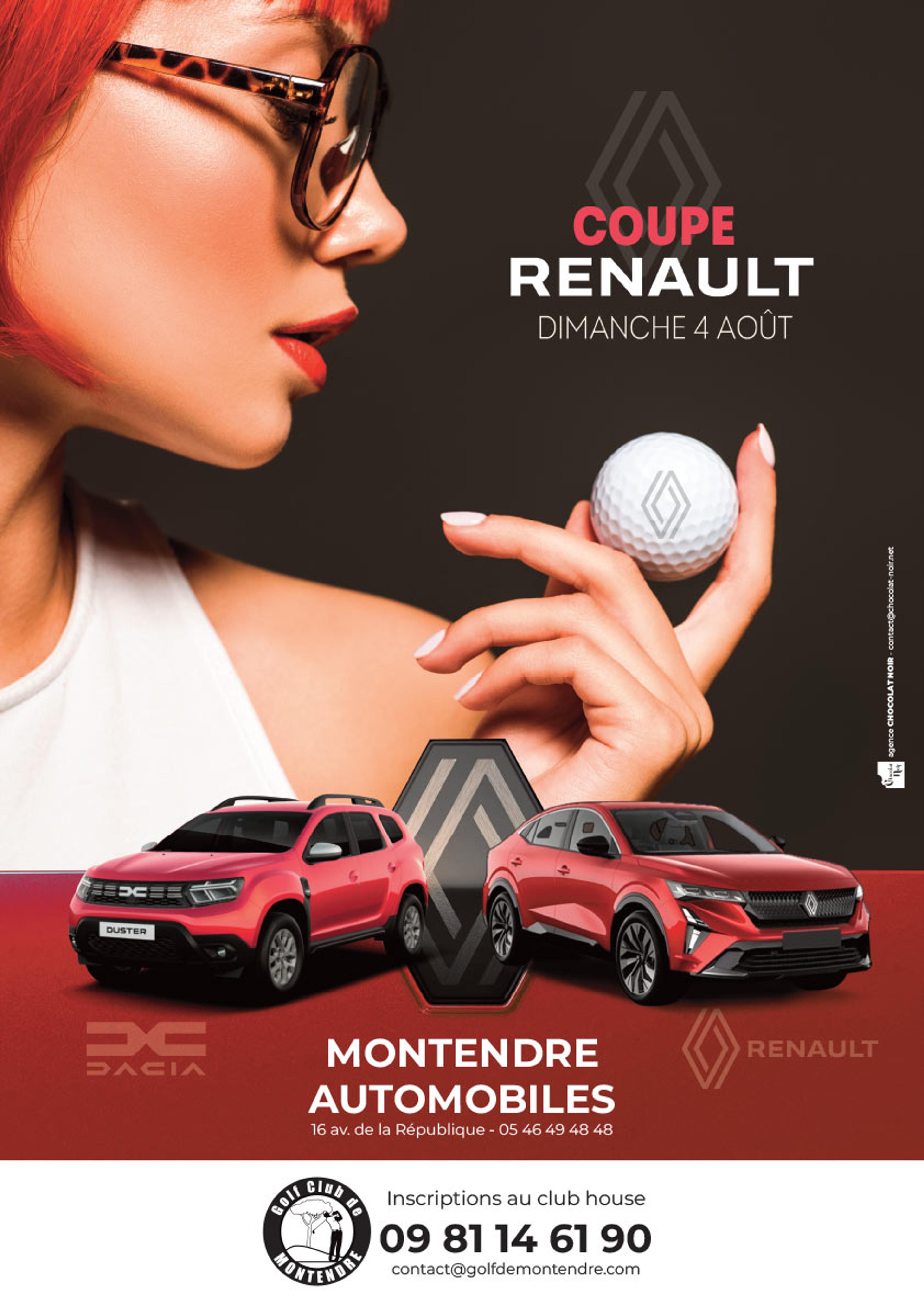 Découvrez la Coupe Renault au Golf de Montendre … et notre nouvelle affiche !