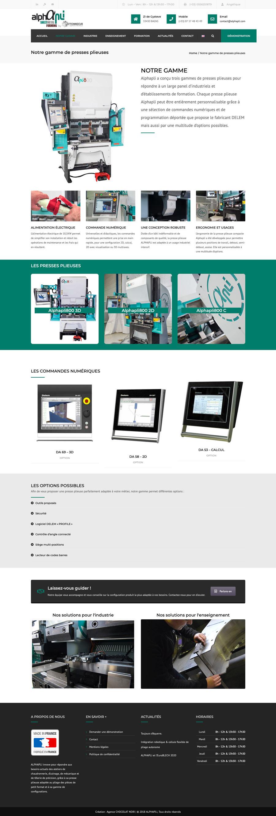 site web industrie