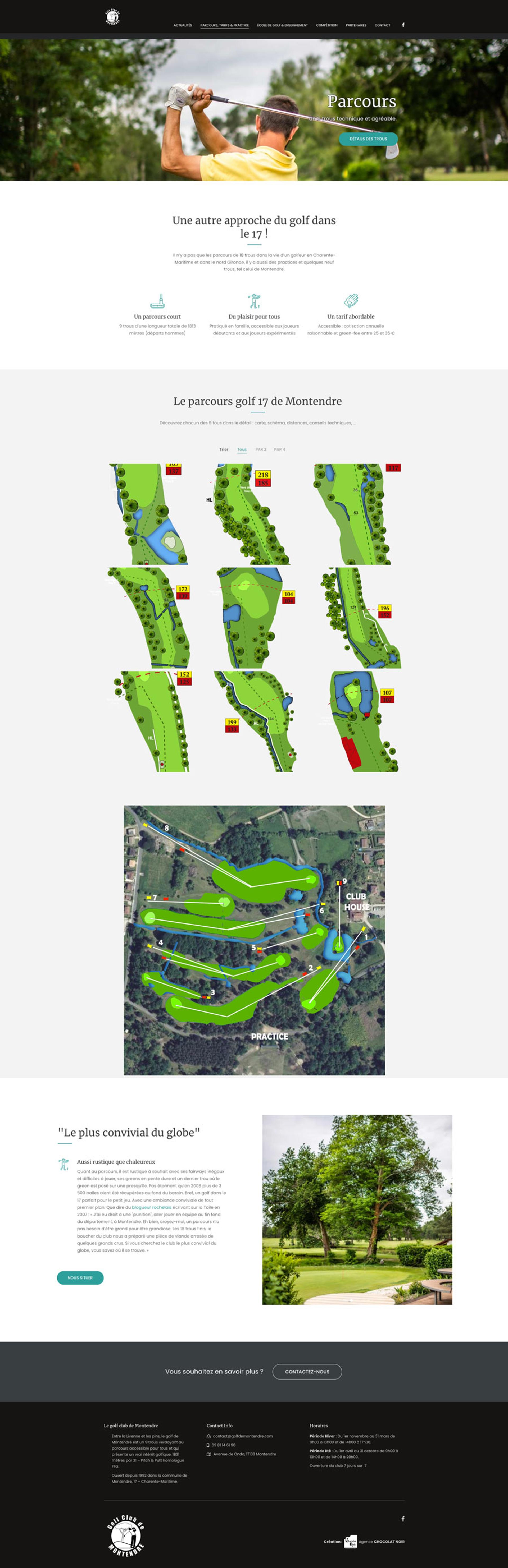 design site de golf