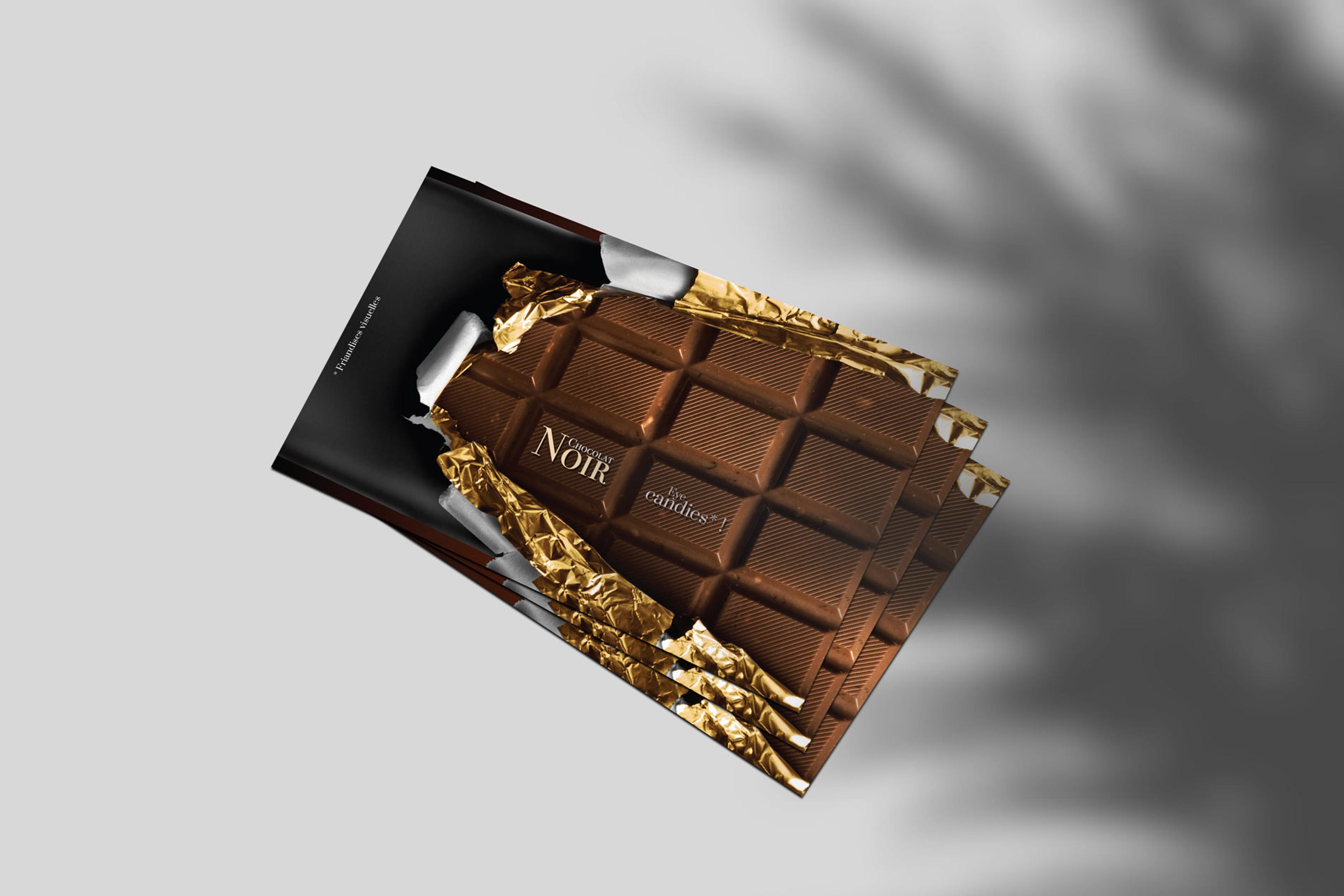 Plaquette agence de communication CHOCOLAT NOIR