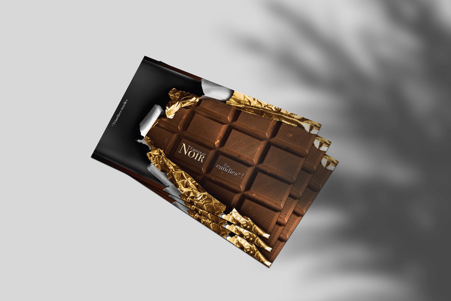 Plaquette agence de communication CHOCOLAT NOIR