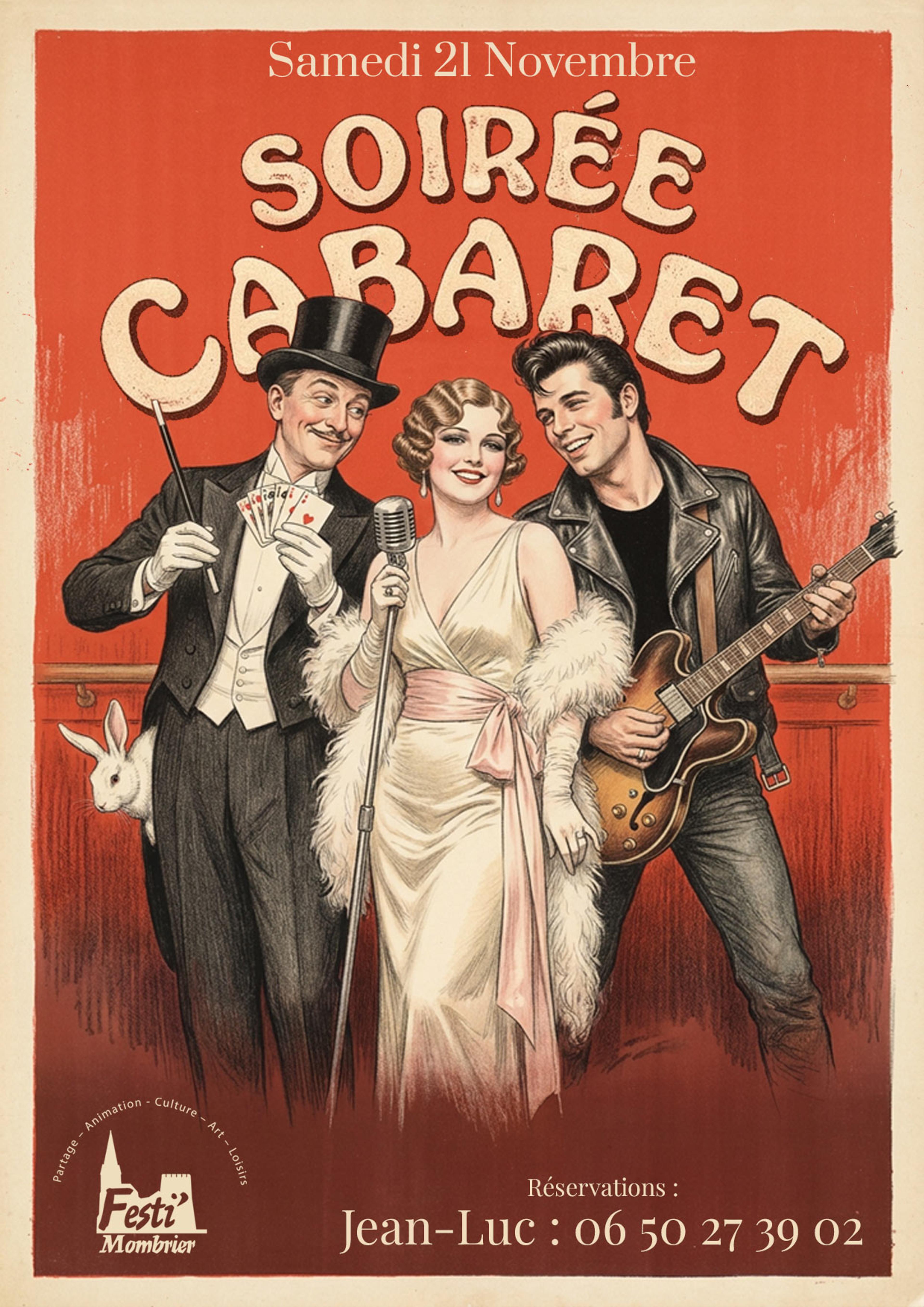 Affiche soirée cabaret 2026 — Festi’Mombrier