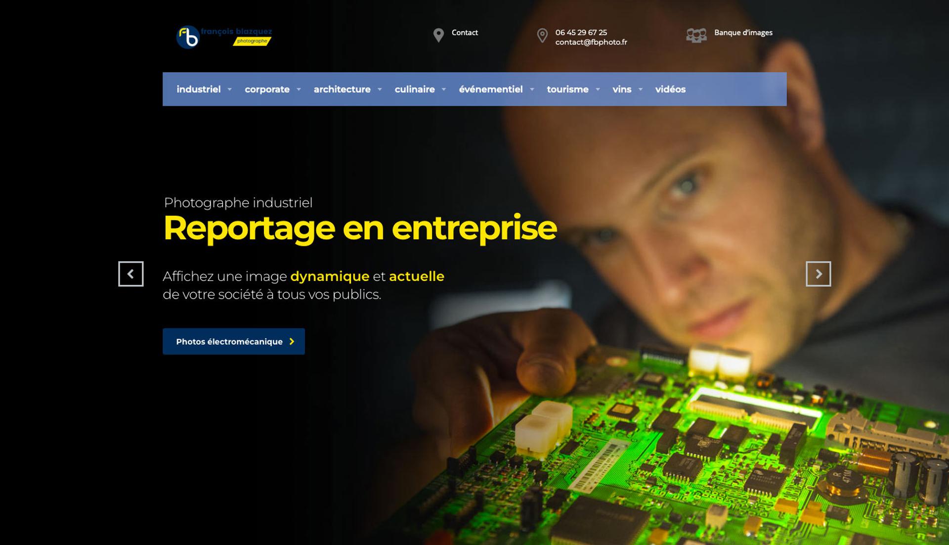 site web photographe