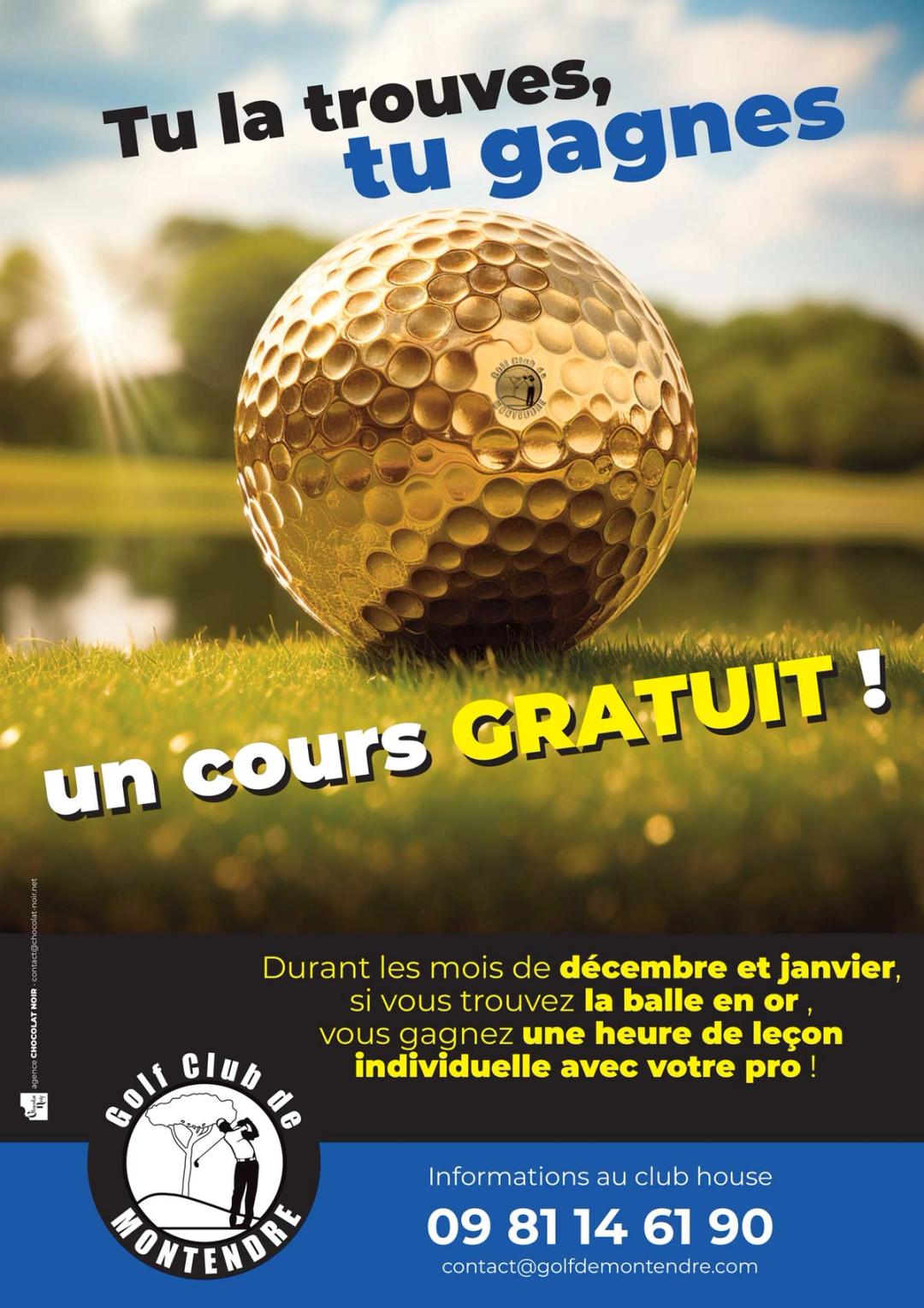 affiche de golf