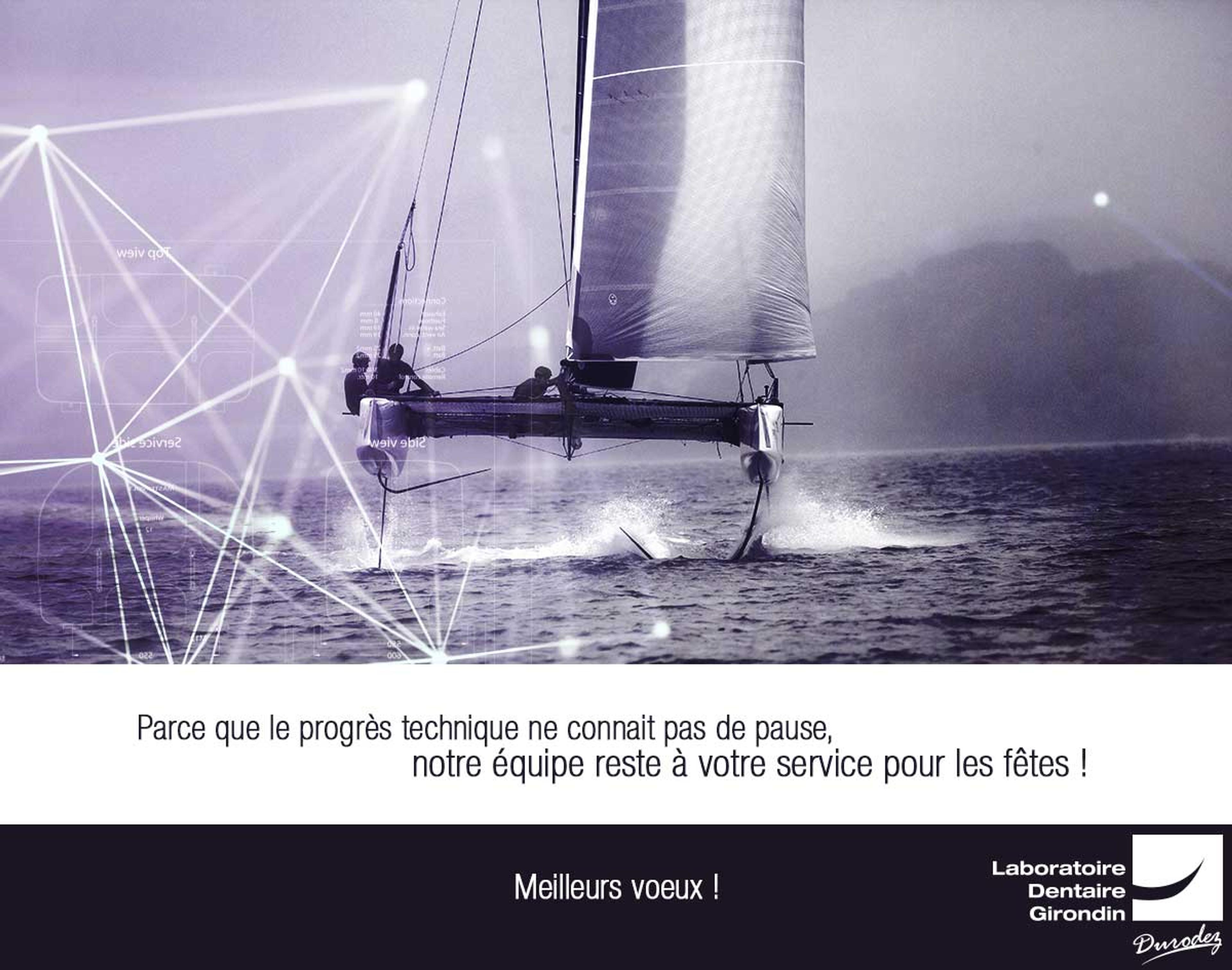 carte de voeux 2024 - Laboratoire Dentaire Girondin