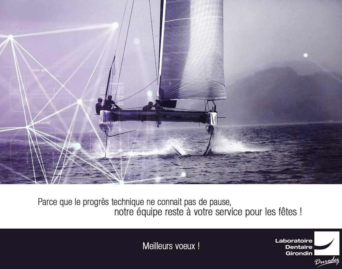 carte de voeux 2024 - Laboratoire Dentaire Girondin