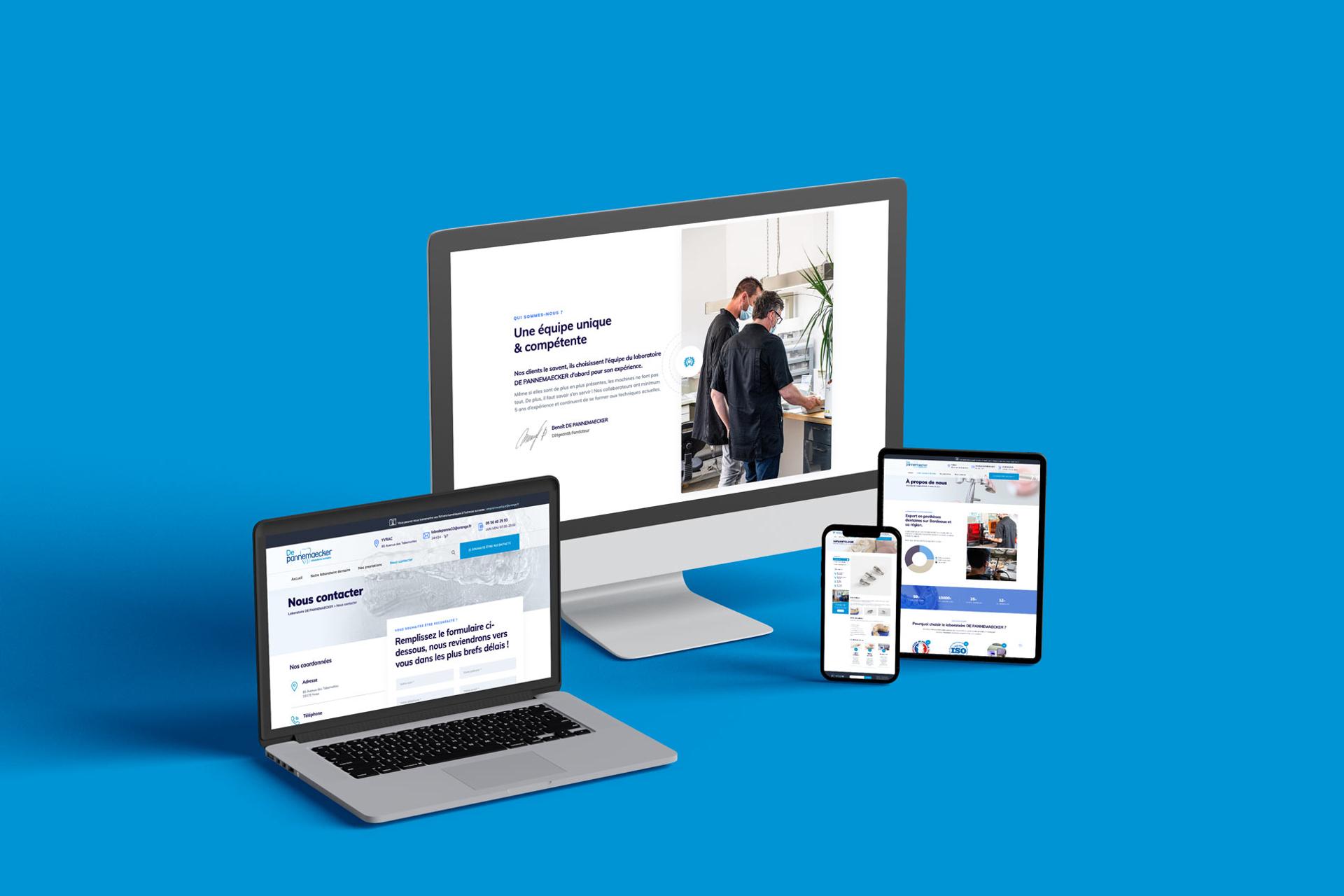 Création site web labo dentaire : Laboratoire DE PANNEMAECKER