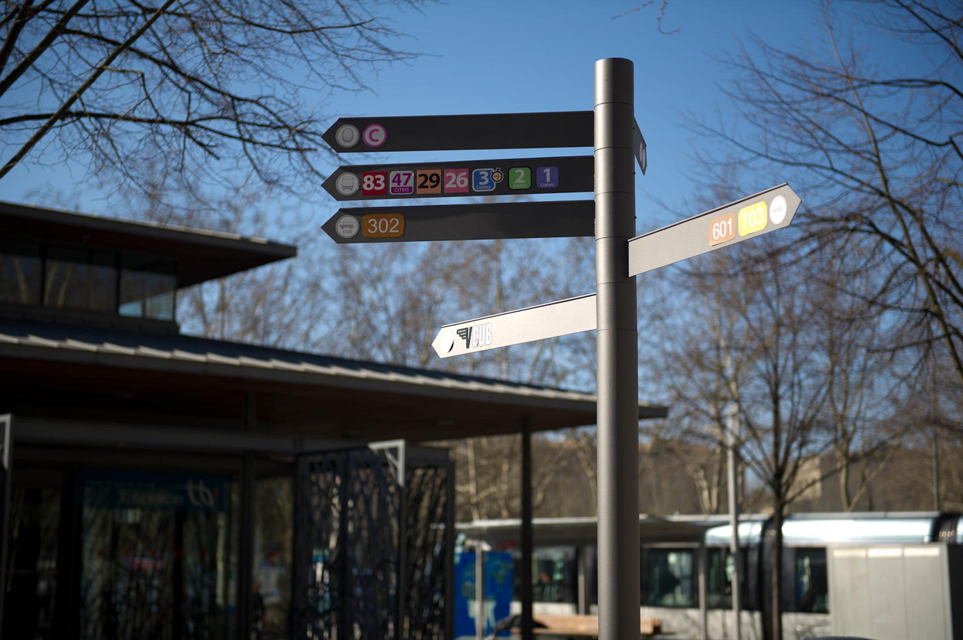 signalétique Bordeaux Quinconces