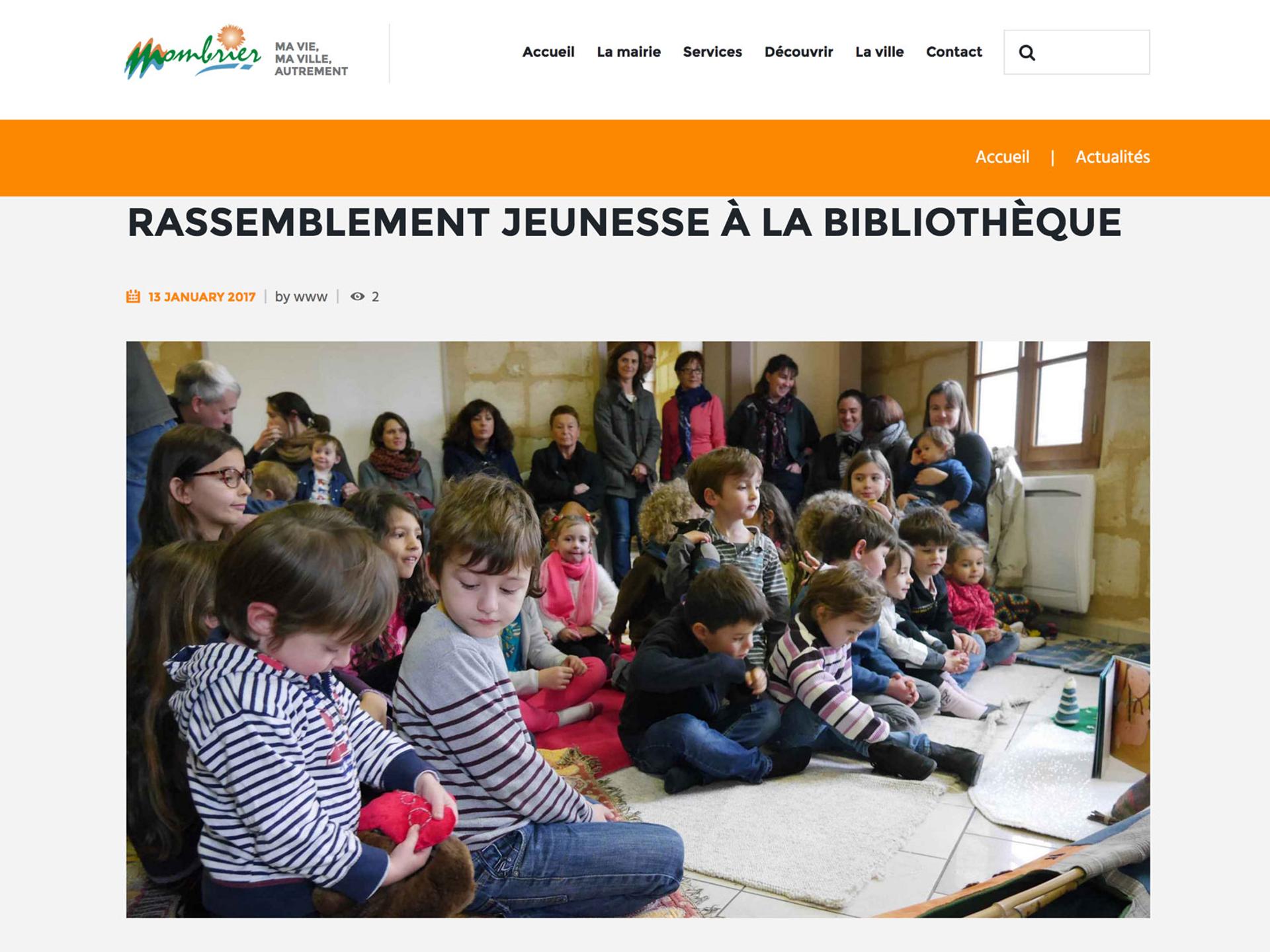 création site internet mairie MOMBRIER