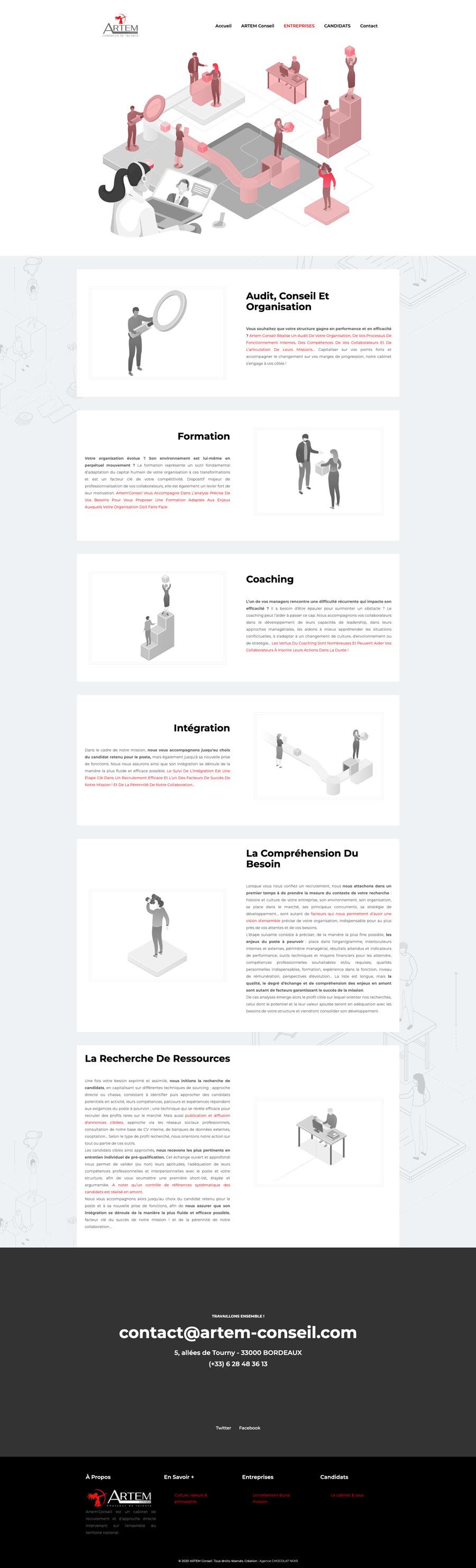 site ARTEM conseil