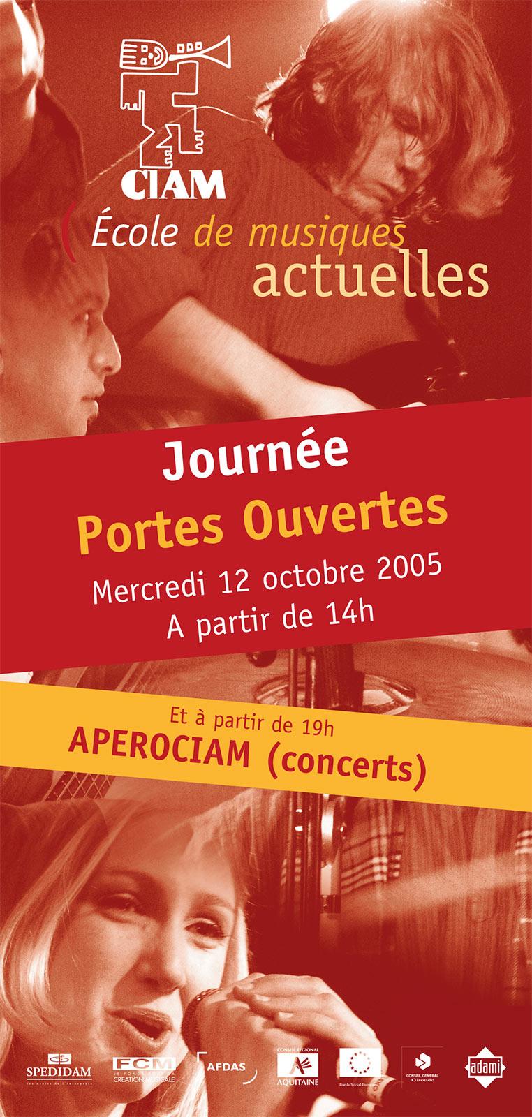 Flyer journée portes ouvertes - CIAM école de musique