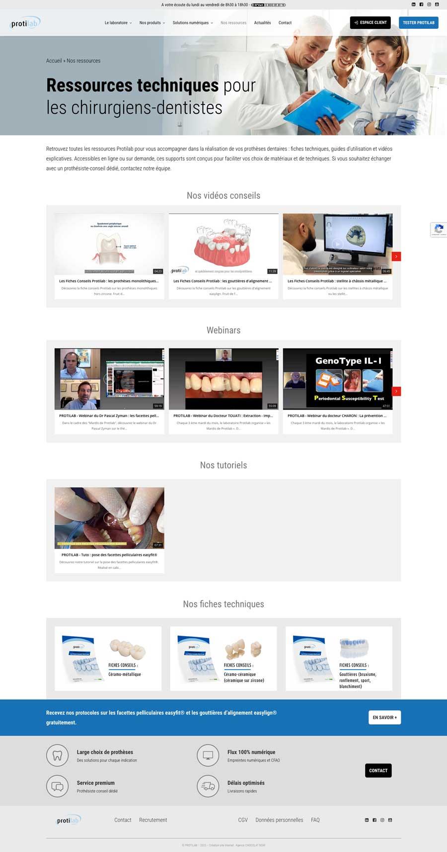 Découvrez comment l’agence Chocolat Noir a conçu le nouveau site internet de Protilab, laboratoire dentaire innovant. Une réalisation sur mesure pour une expérience utilisateur optimale et une visibilité renforcée.