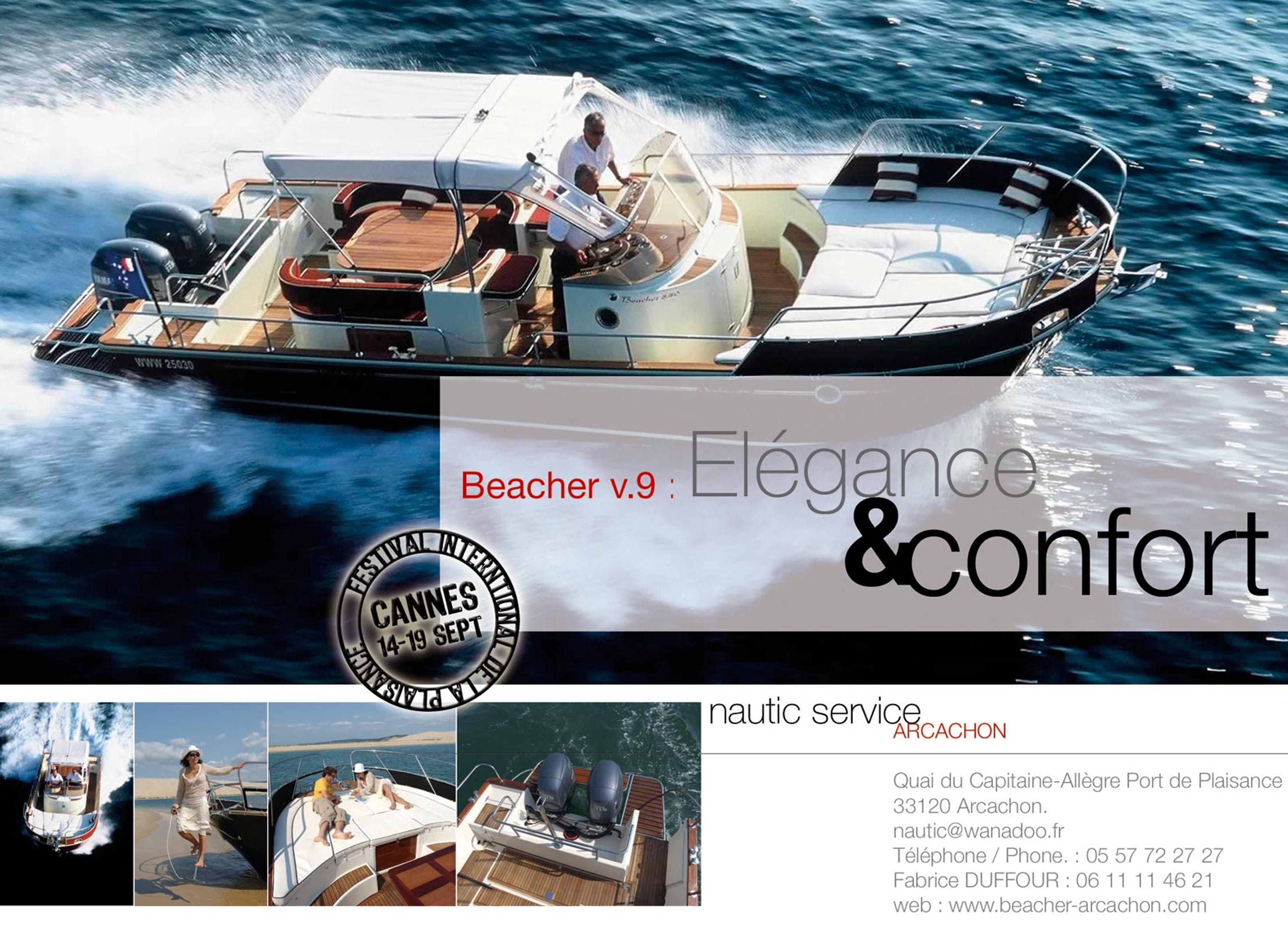 Publicité bateau Beacher : Nautic Service
