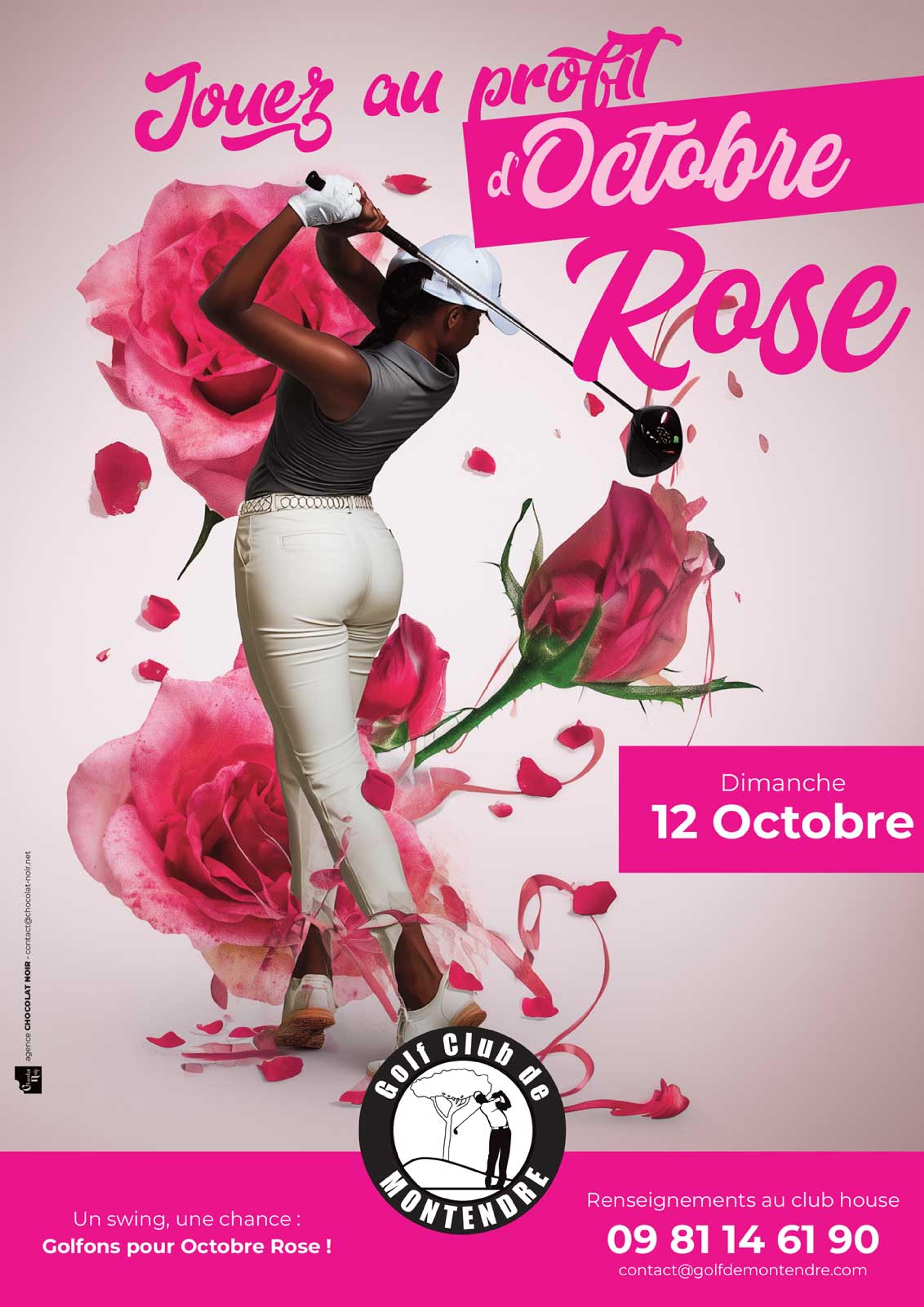 Affiche Octobre Rose 2025 : golf de Montendre