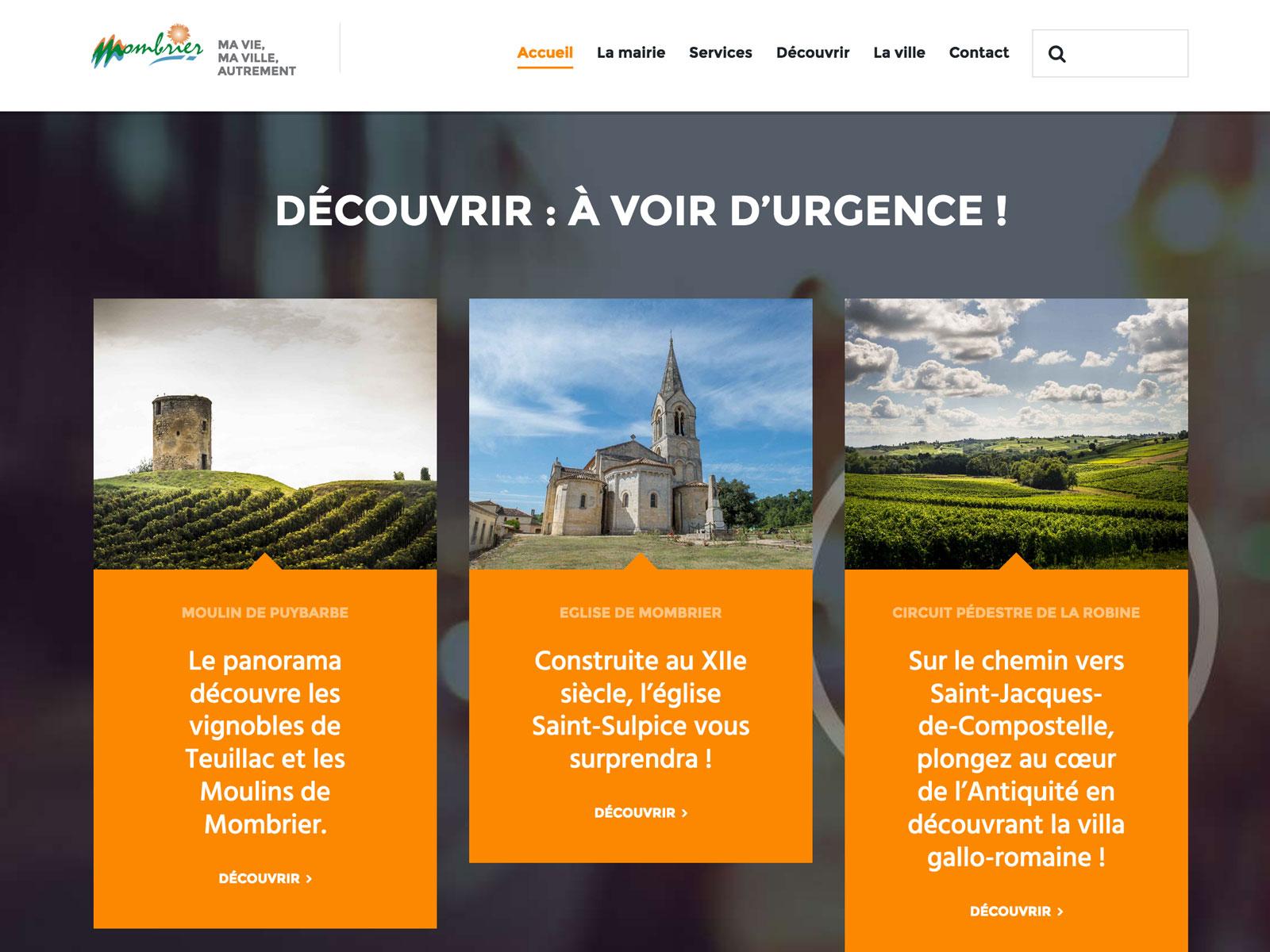 création site internet mairie MOMBRIER
